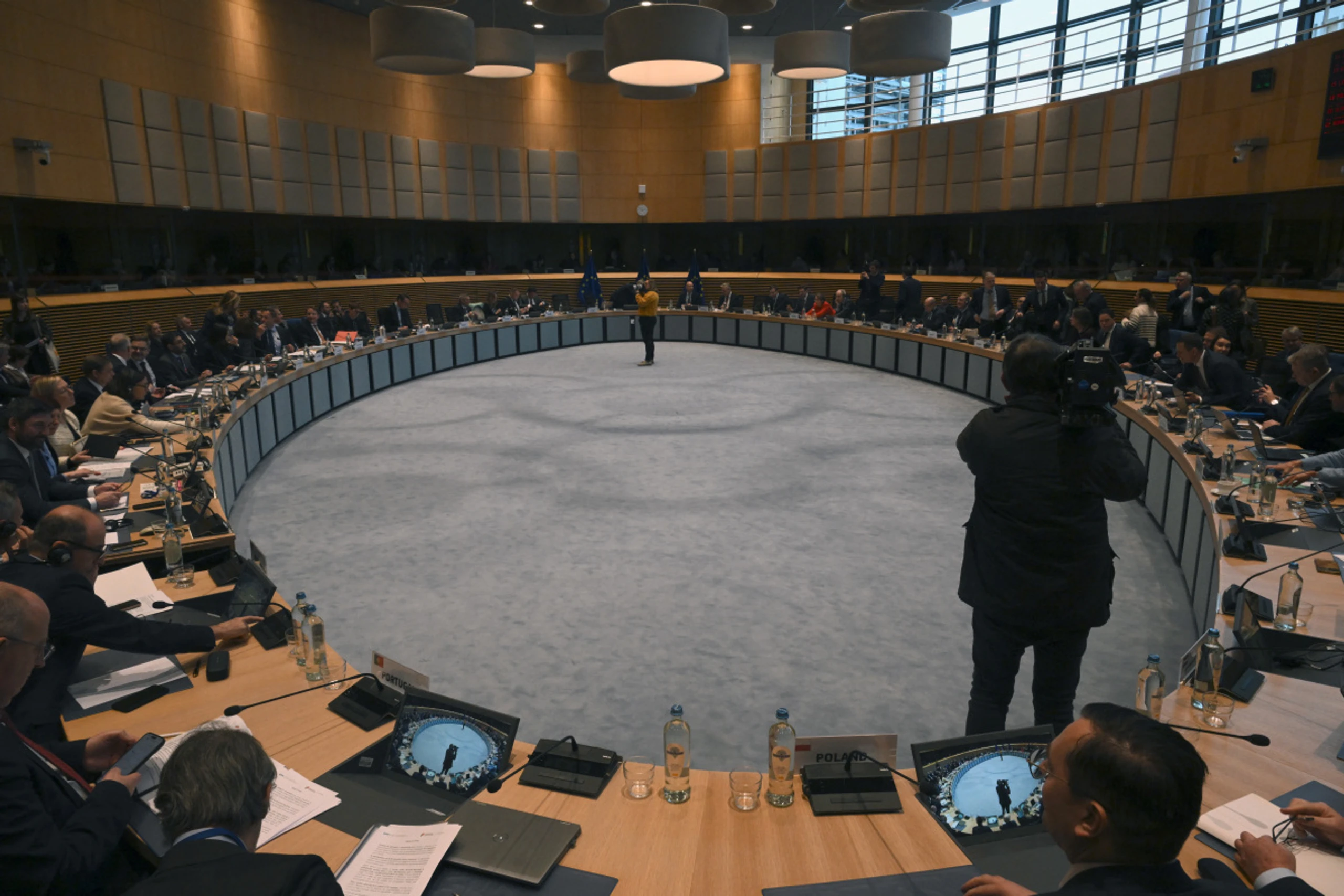 Feilschen um das Abkommen in Brüssel