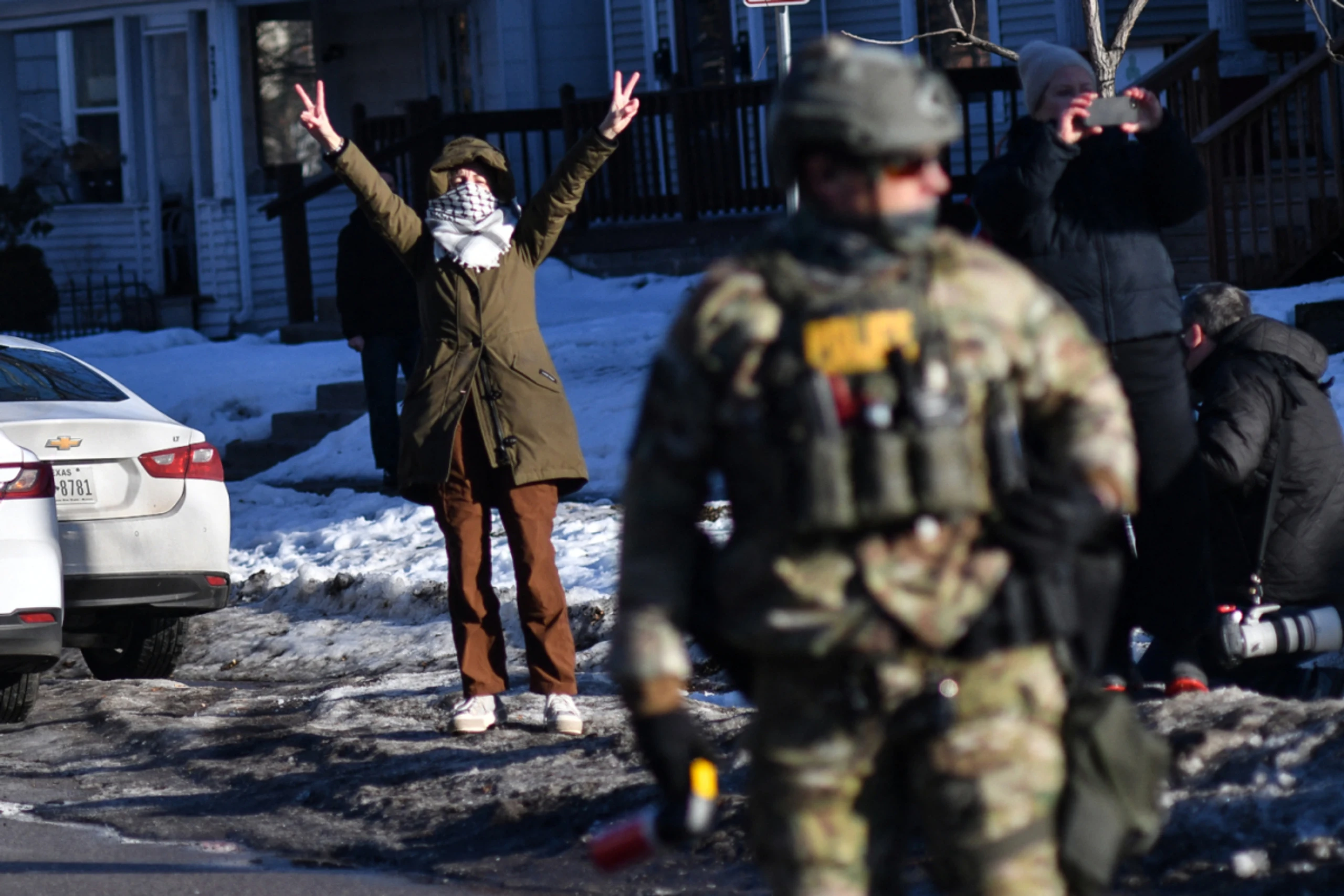 Proteste gegen US-Einwanderungsbehörde ICE in Minnesota