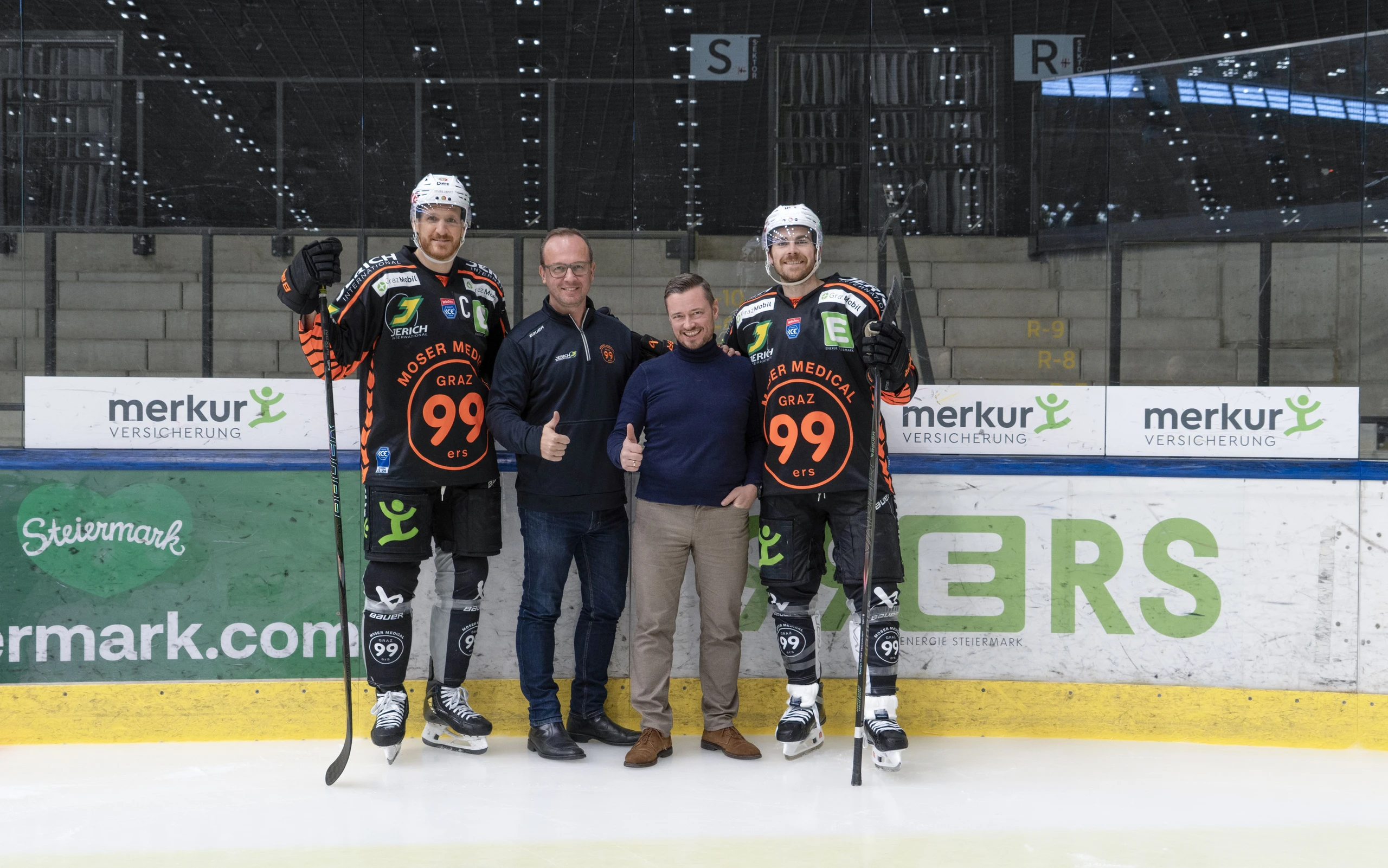 Merkur Versicherung verlängert Partnerschaft mit den Graz99ers