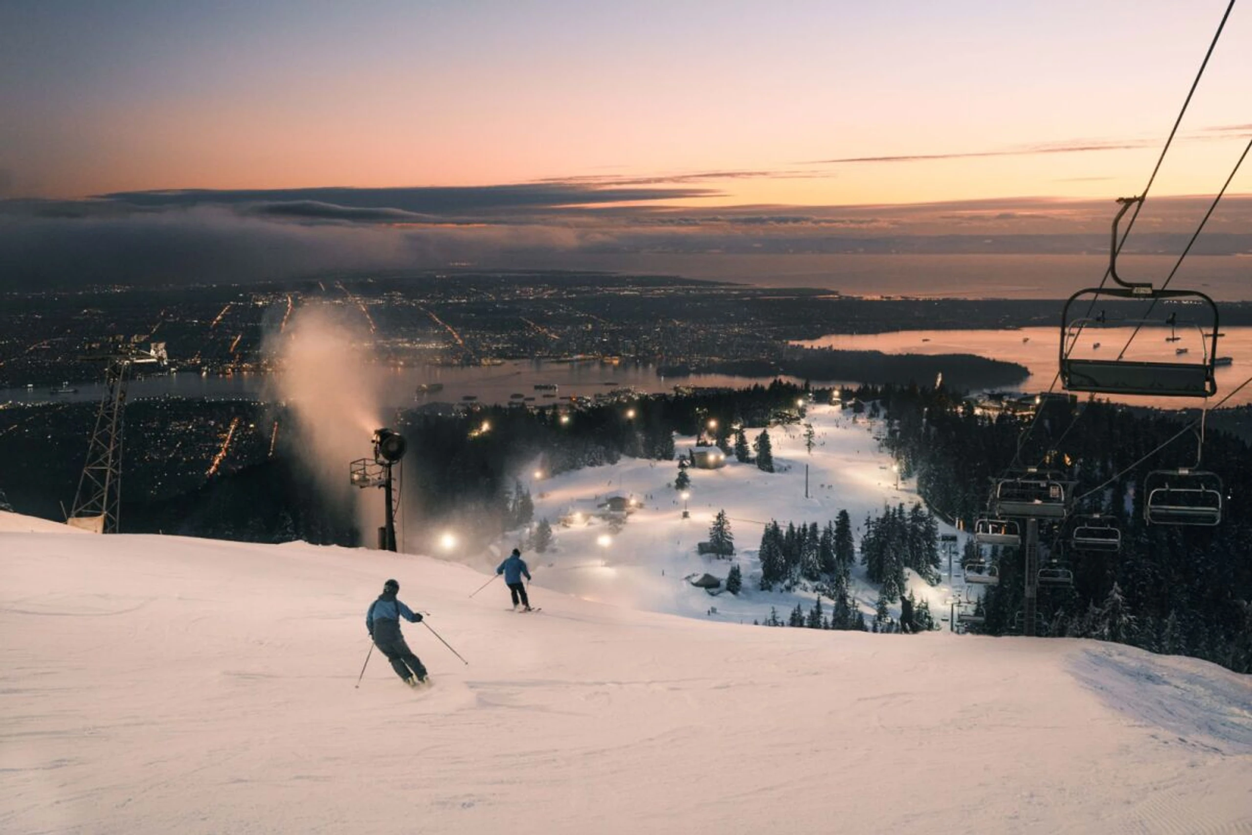 Viele kommen von Vancouver aus schnell für ein paar Abfahrten vorbei