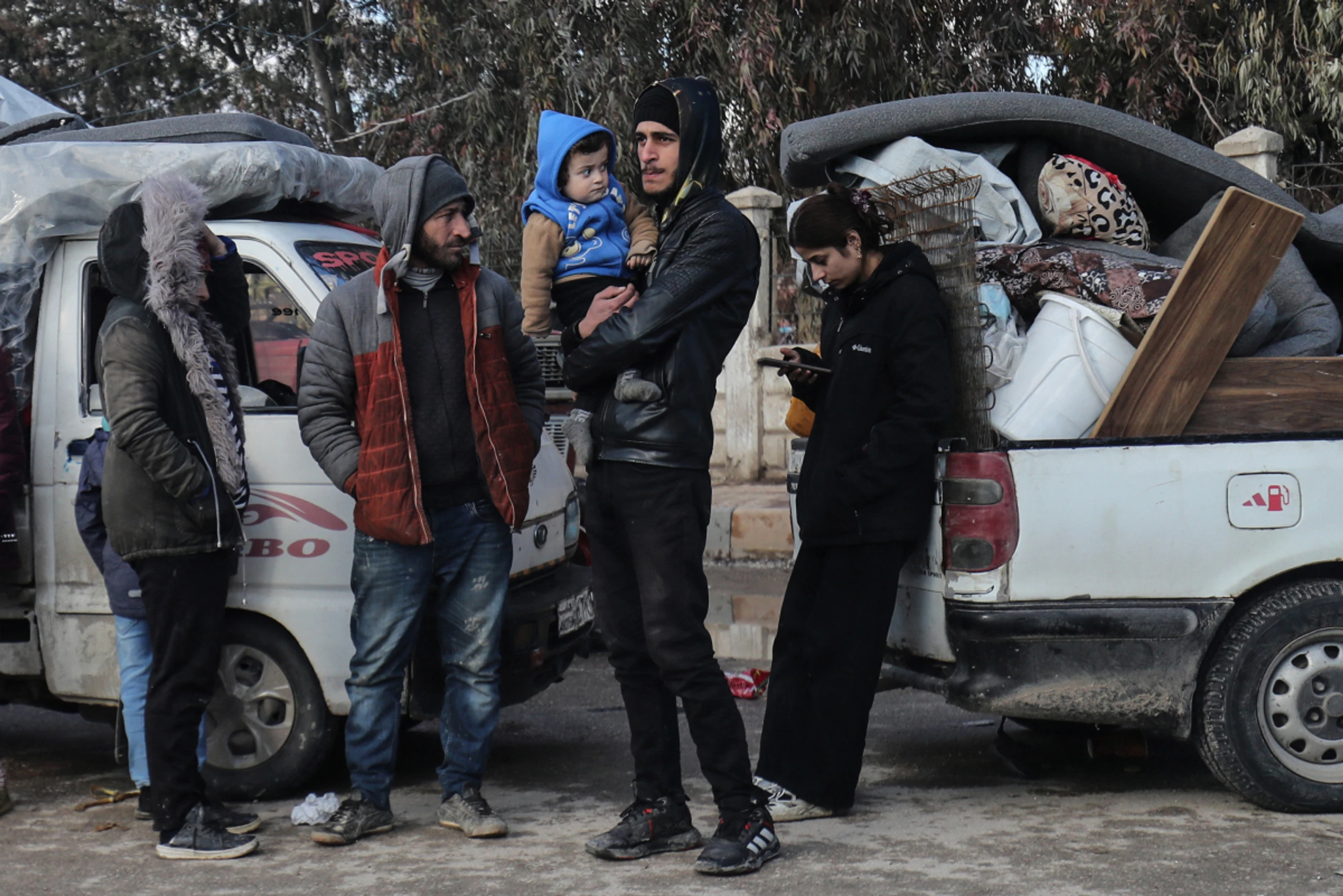 Viele Kurden flohen vor den Kämpfen