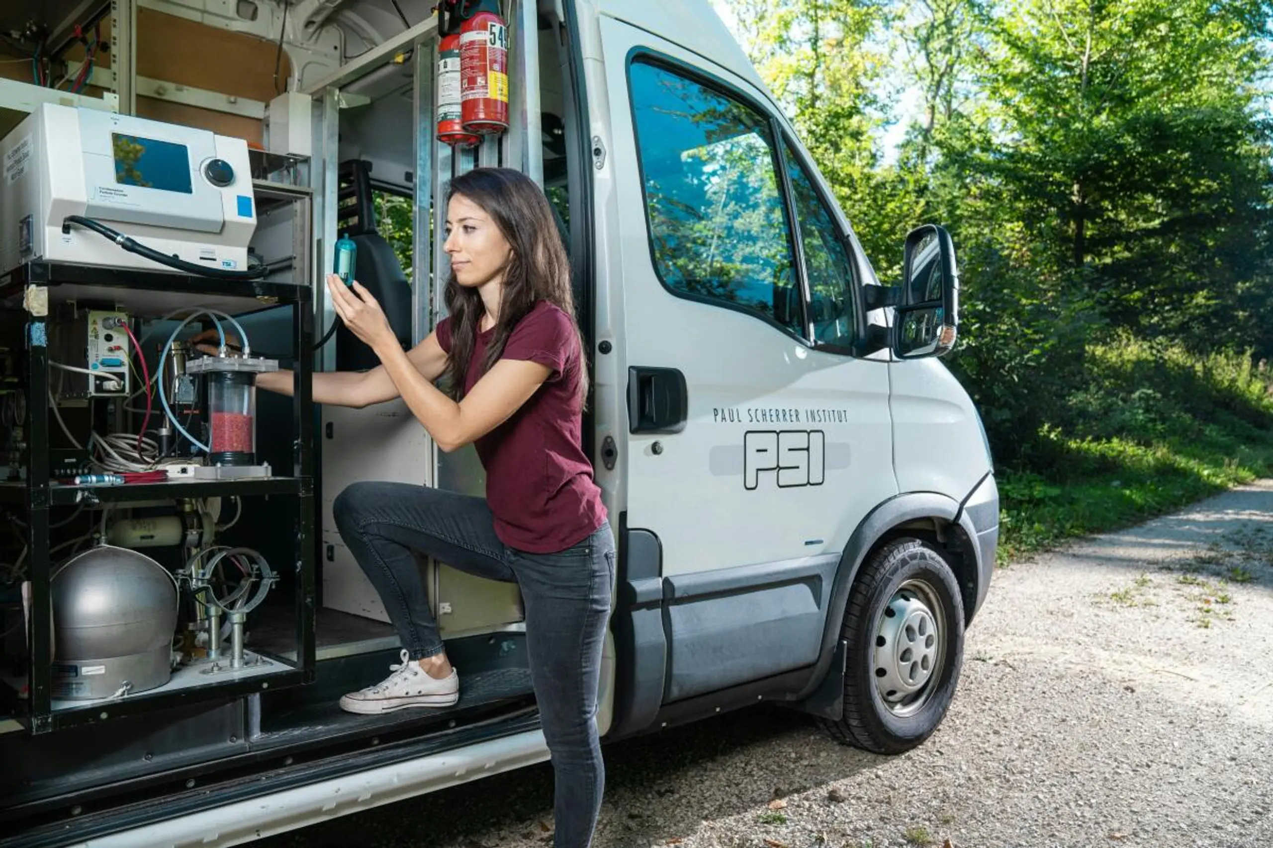 Die Luftqualität wurde mit einem mobilen Labor bestimmt