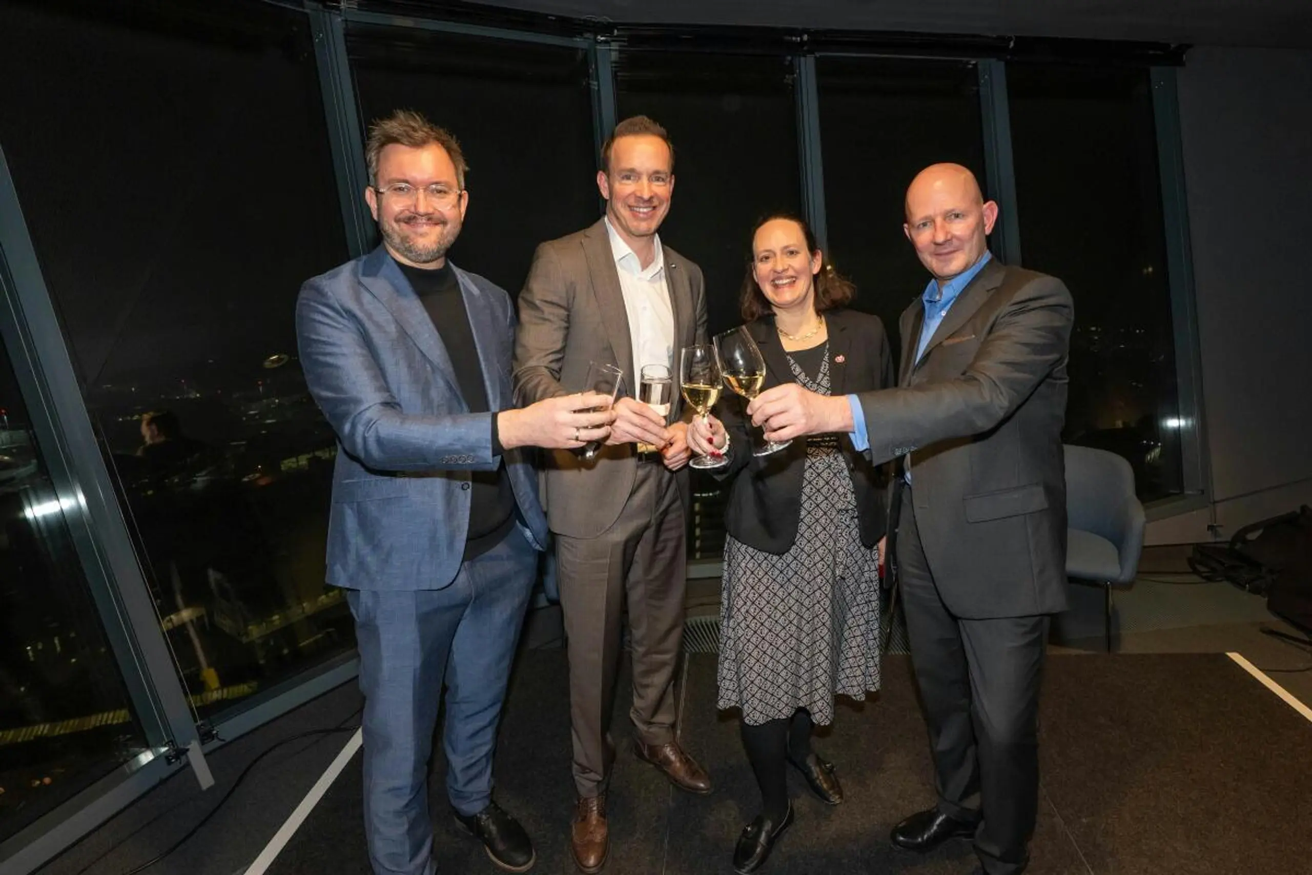 Die Organisatoren zeigten sich zufrieden: Michael Leitner, Lukas Reutterer, Jutta Löffler und Claus Zeppelzauer (v.l.)