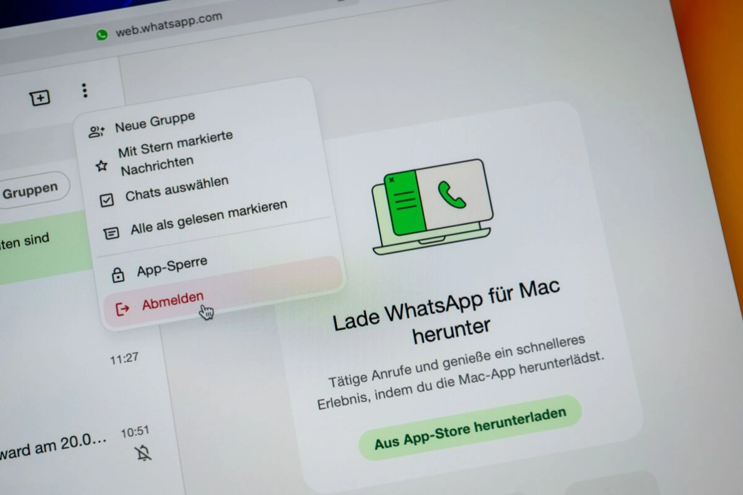 Whatsapp im Browser benutzt? Dann das Abmelden nicht vergessen