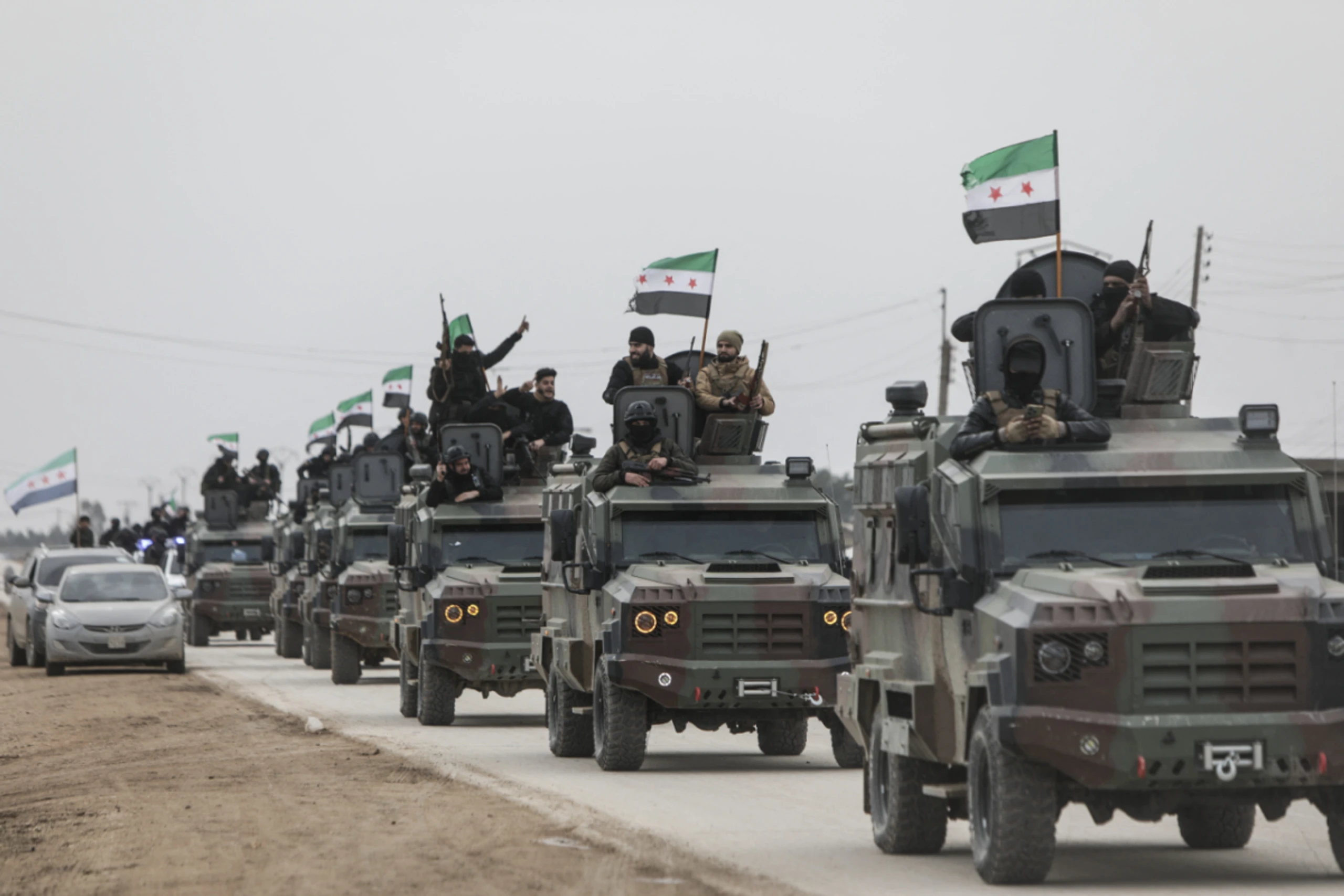 Syrische Regierungstruppen auf dem Weg nach Kamishli