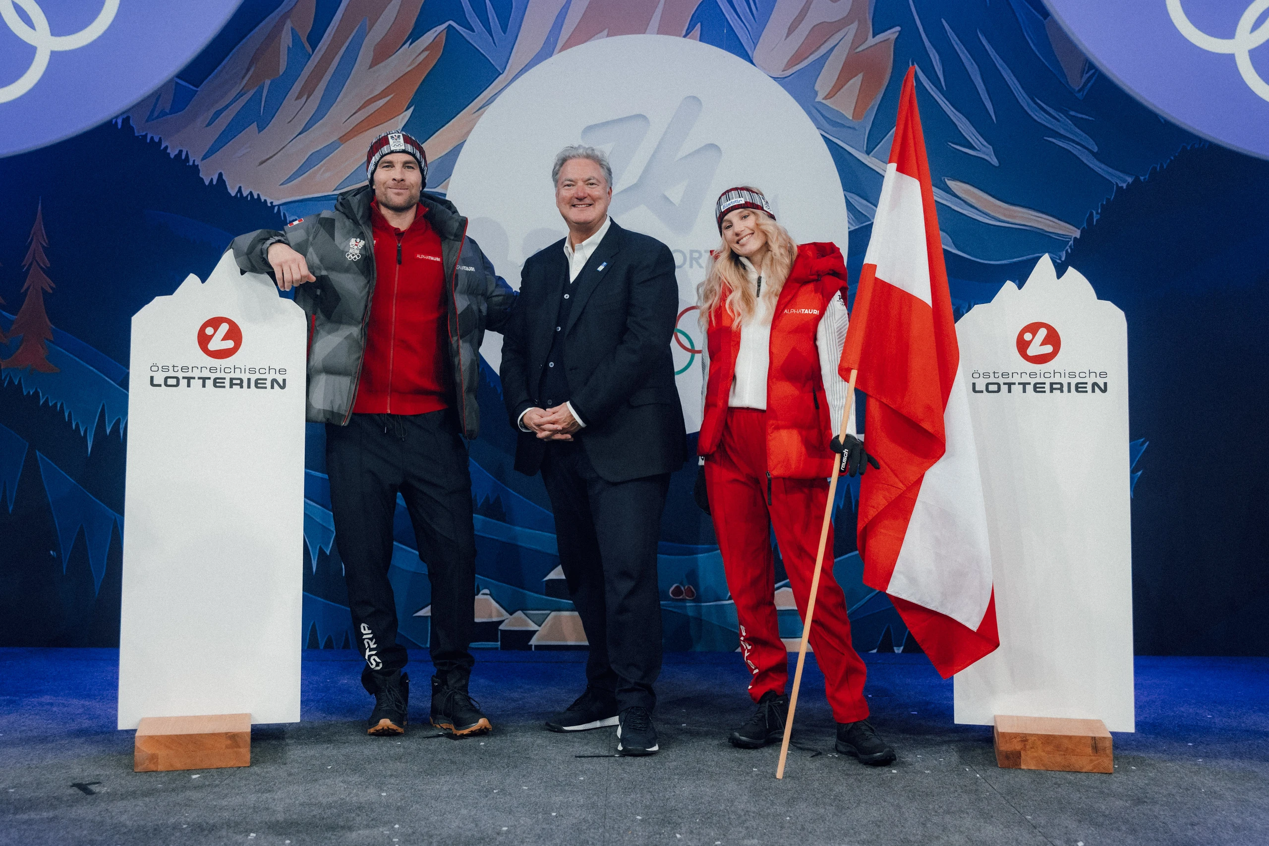 Buona fortuna für Mailand Cortina 2026: Österreichische Lotterien senden Glückwünsche an das Olympic Austria Team