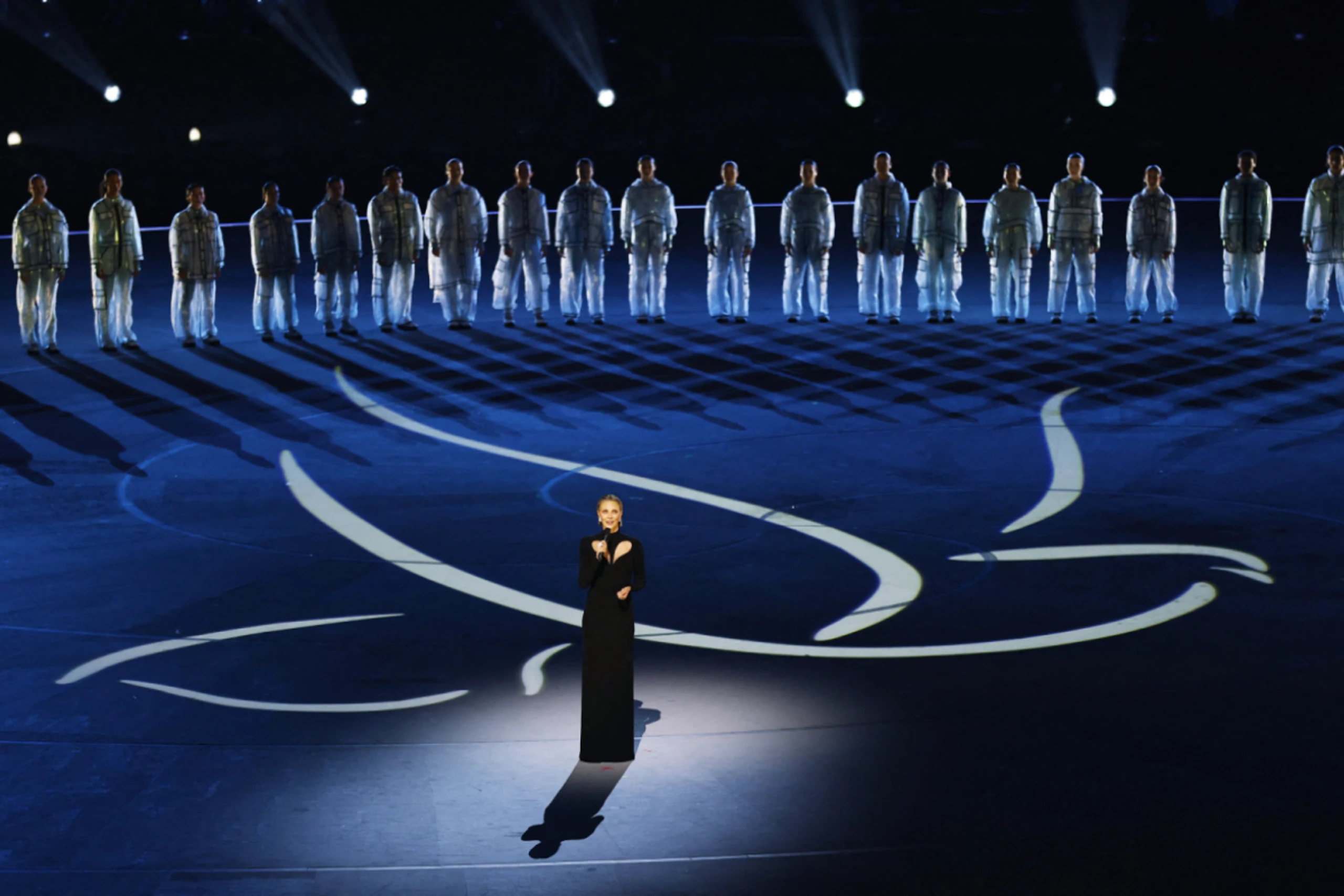 UNO-Friedensbotschafterin Charlize Theron bei der Olympia-Eröffnung