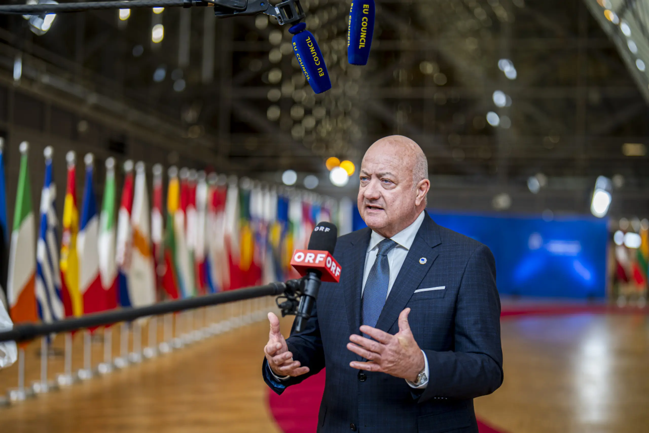 Stocker empfängt  Babiš in Wien