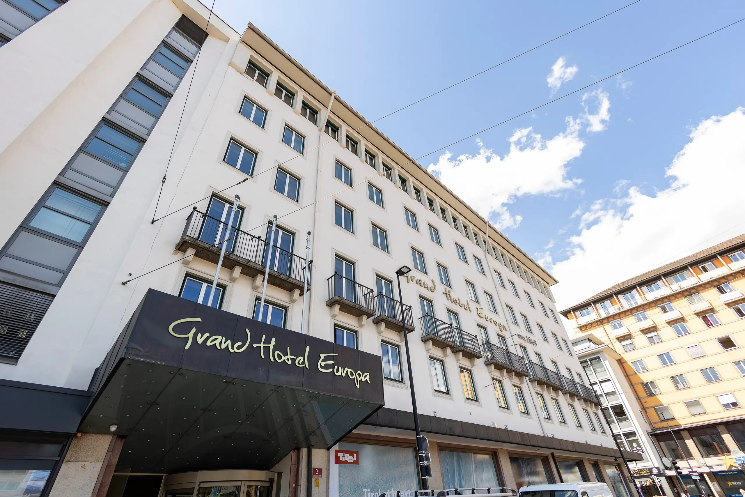 Außenansicht des „Hotels Europa“ in Innsbruck