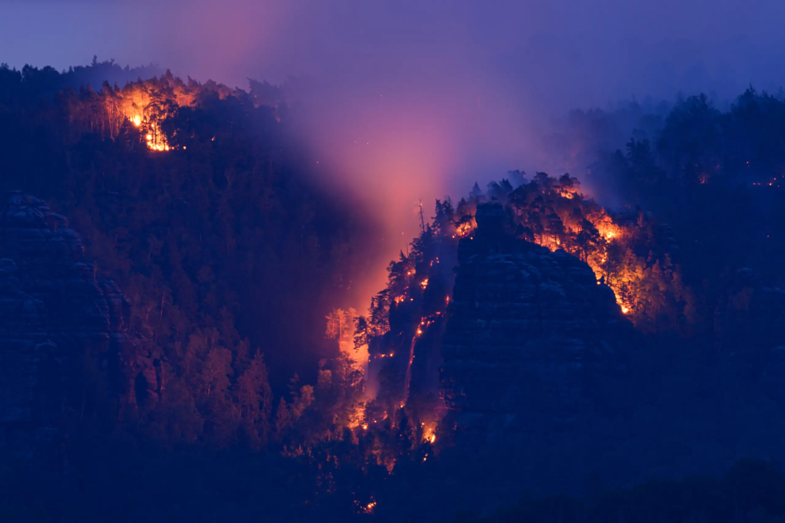 Auch Menschen tragen zum Ausmaß der Brände bei
