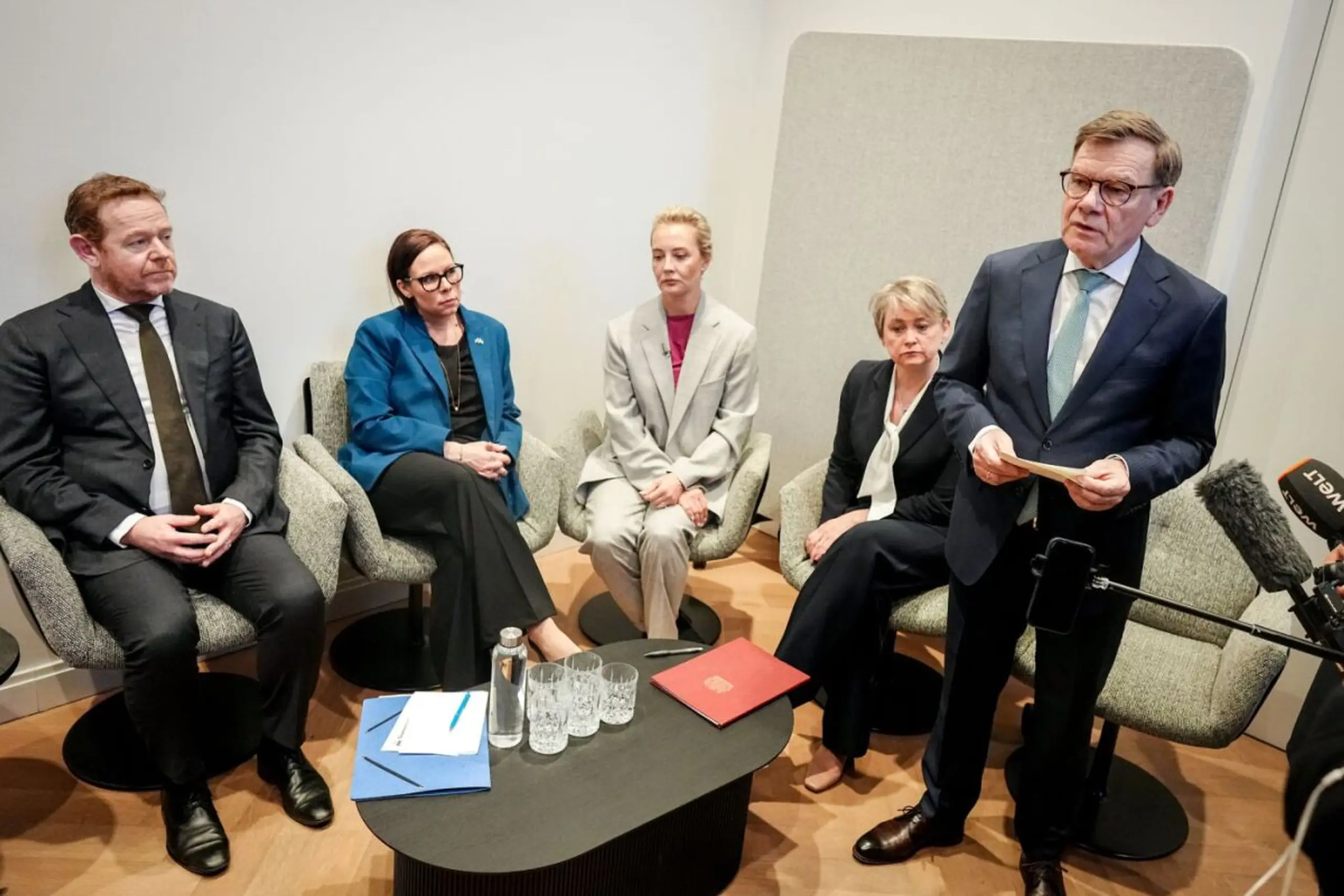 Pressestatement von Außenministern und Julia Nawalnaja in München