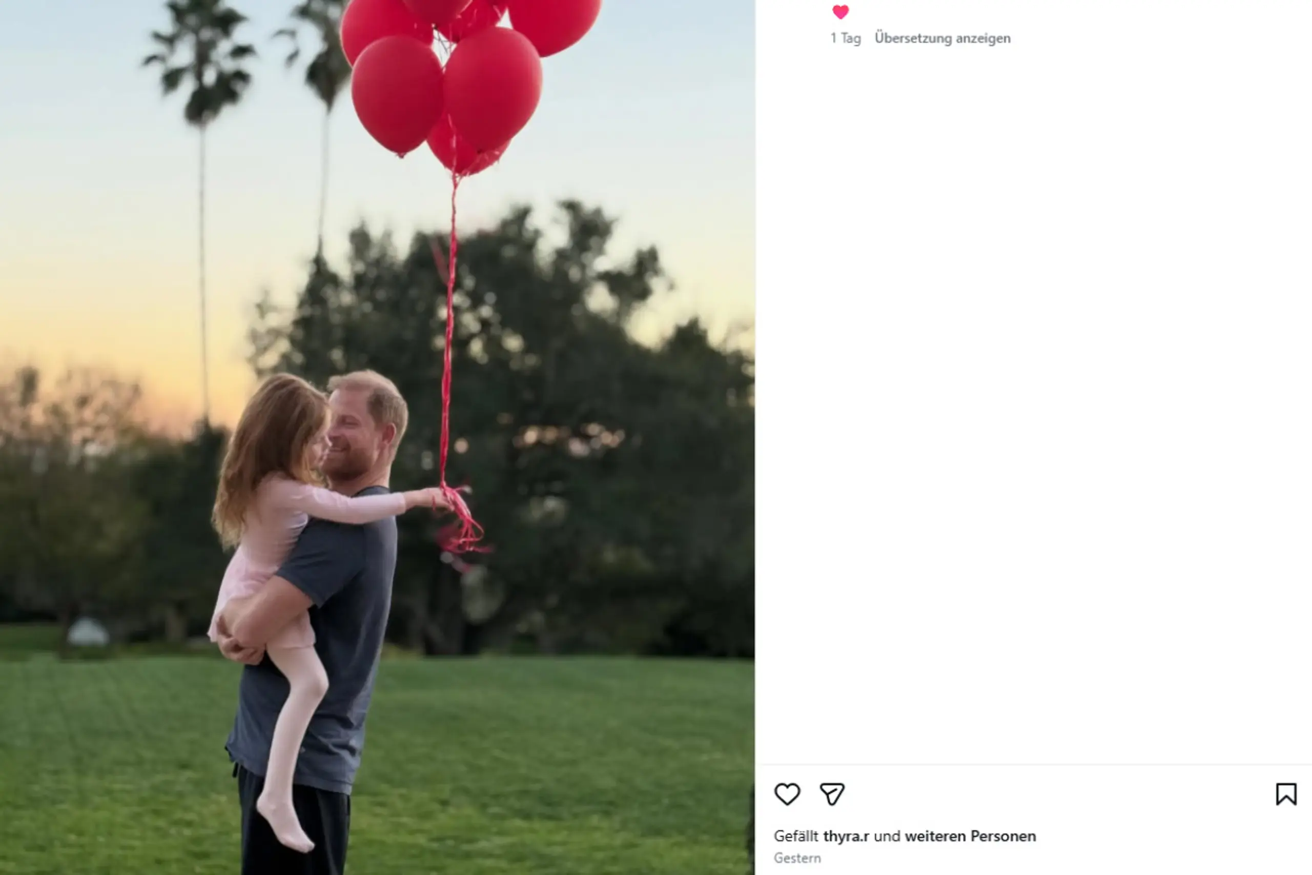 Harry trägt Lilibet auf den Armen