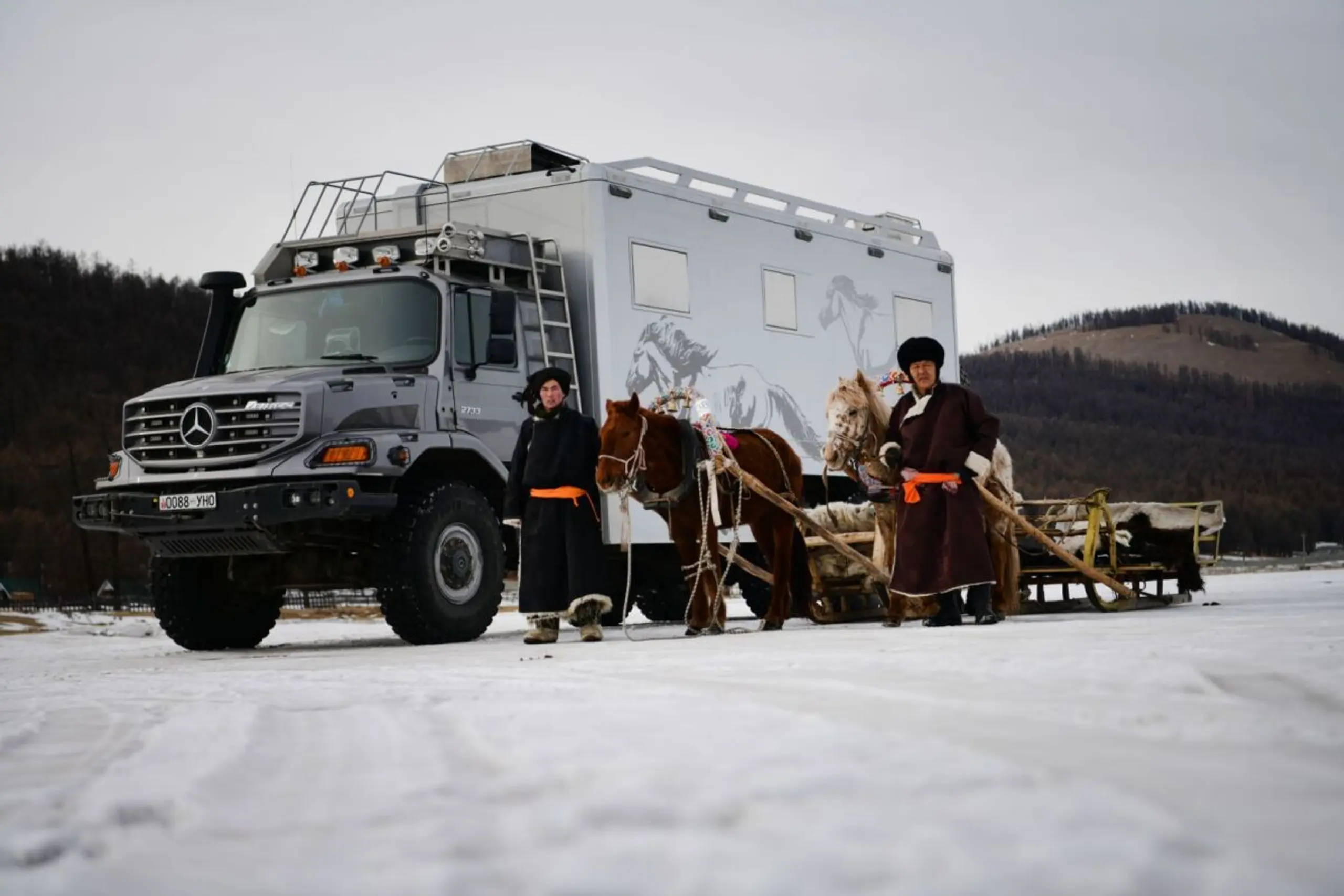 Die mongolischen Nomaden sind ebenfalls perfekt gerüstet
