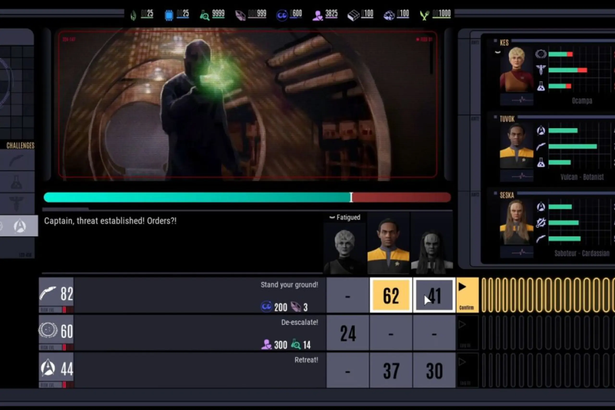 Auf Außenmission können die Eigenschaften der Heldenfiguren helfen
