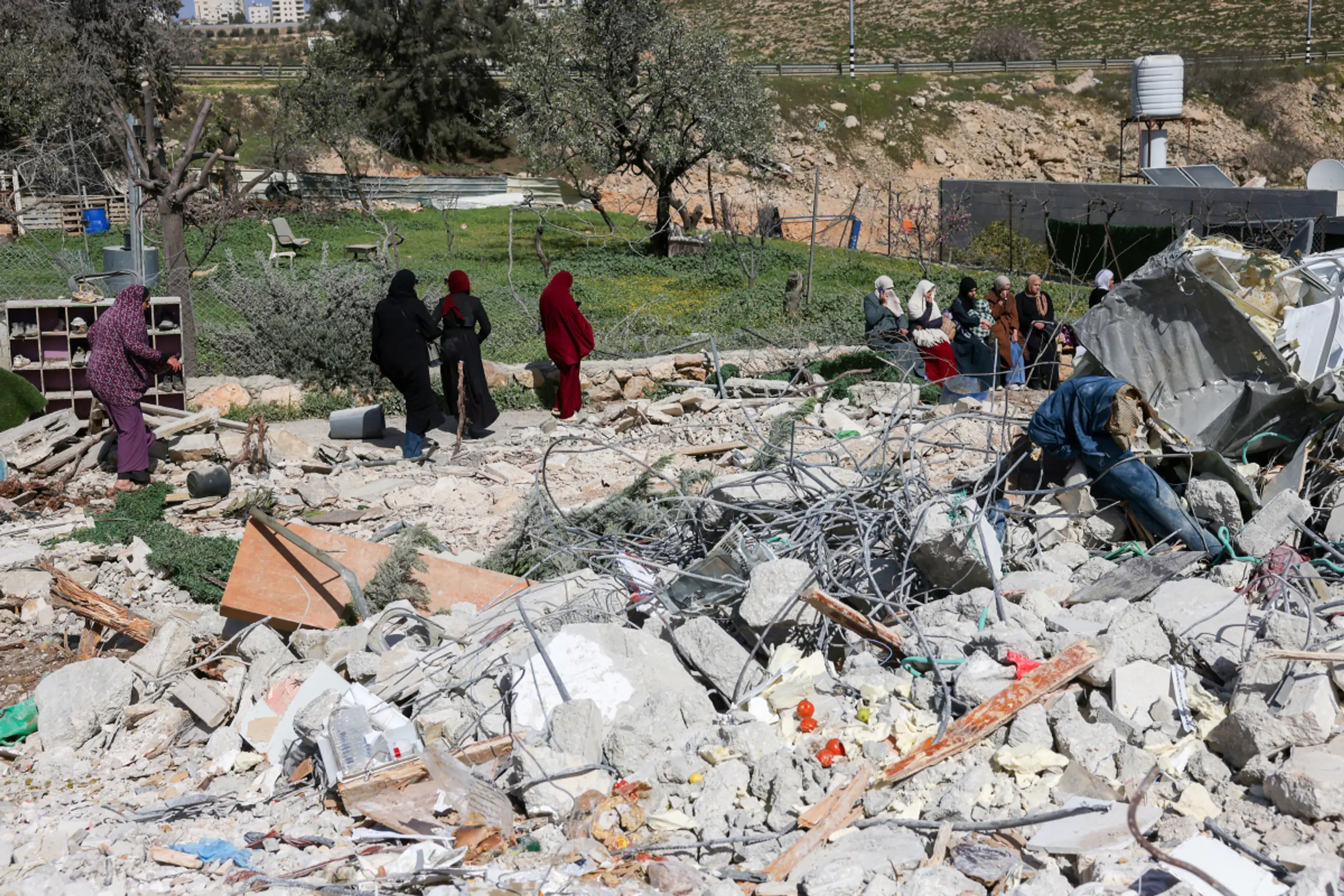 Zerstörtes Gebäude in Gaza