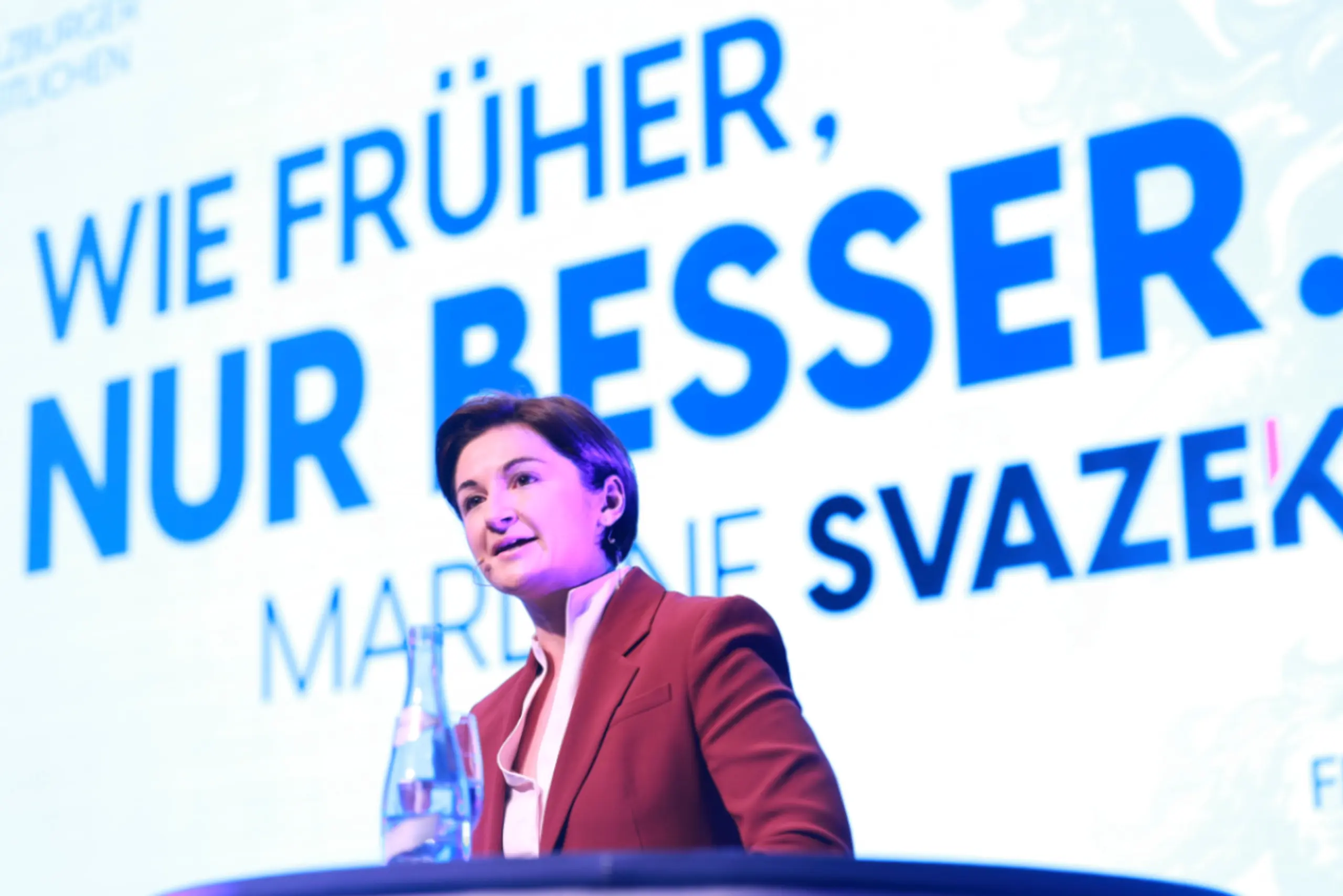 Ein neuer Slogan für eine mittlerweile altbekannte Politikerin