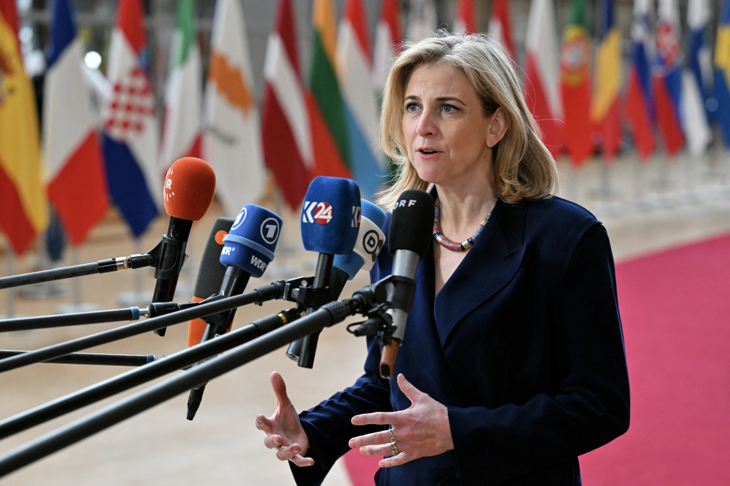 Außenministerin Beate Meinl-Reisinger vertritt Österreich in Brüssel