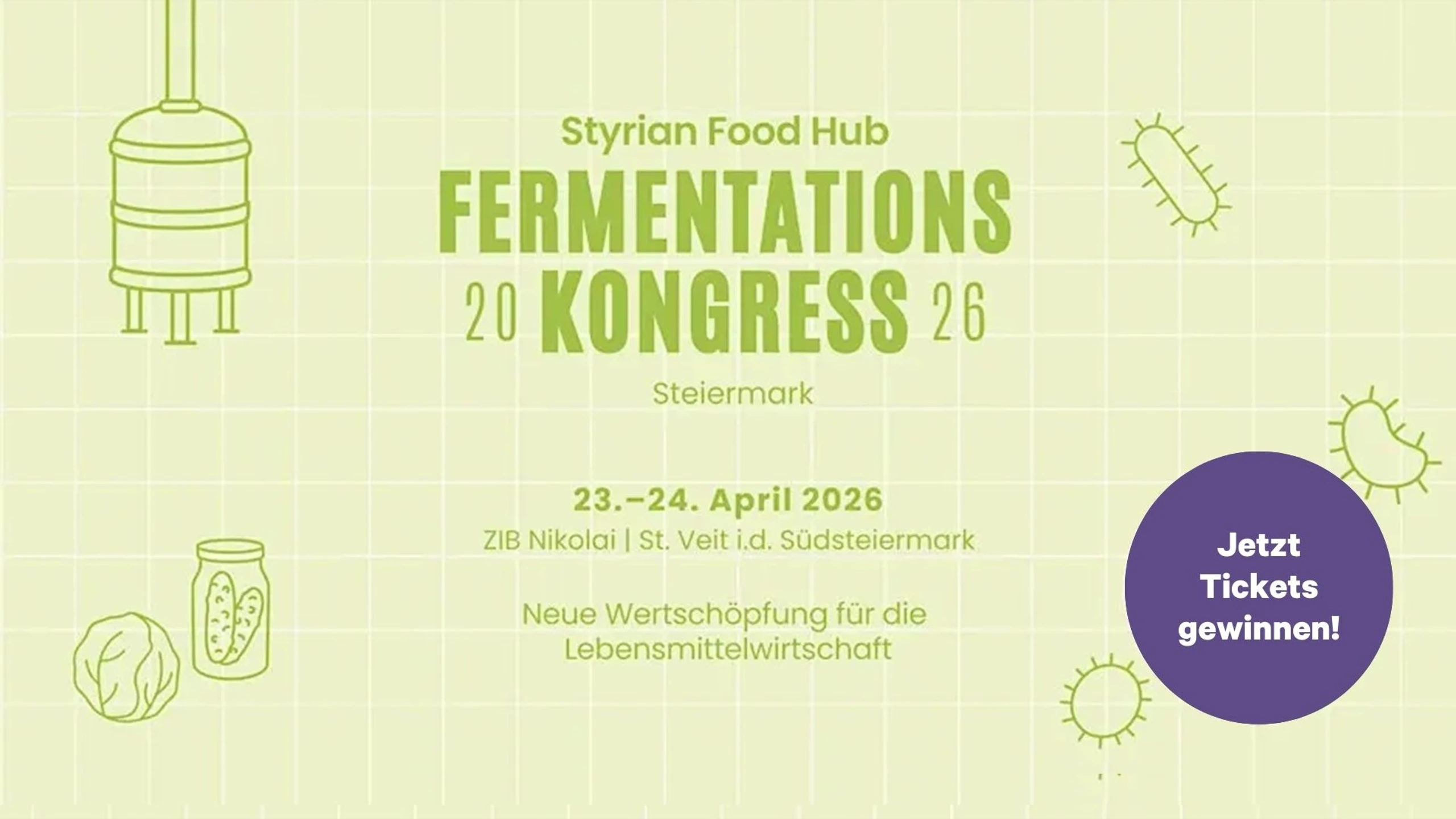 Zukunft essen, Innovation erleben: Bundeskongress für Fermentation