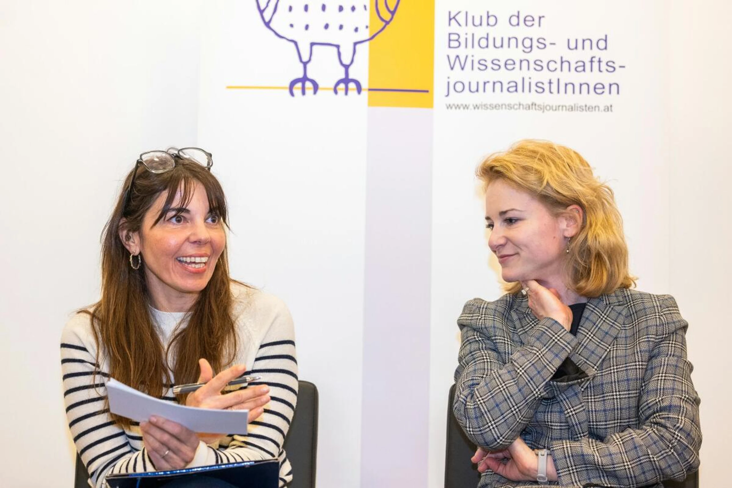 Ferlaino (l.) und Holzleitner sahen kein Qualitätsproblem bei Frauen in der Forschung