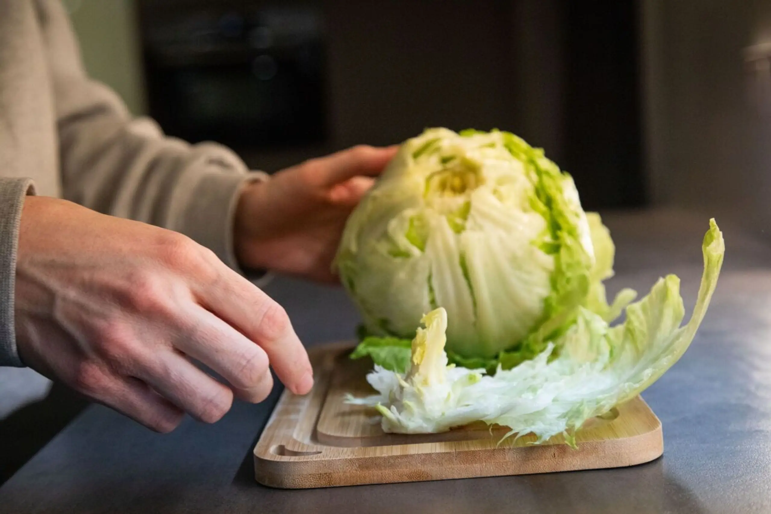 Fazit: Funktioniert, der Salat ist bereit für die Weiterverarbeitung