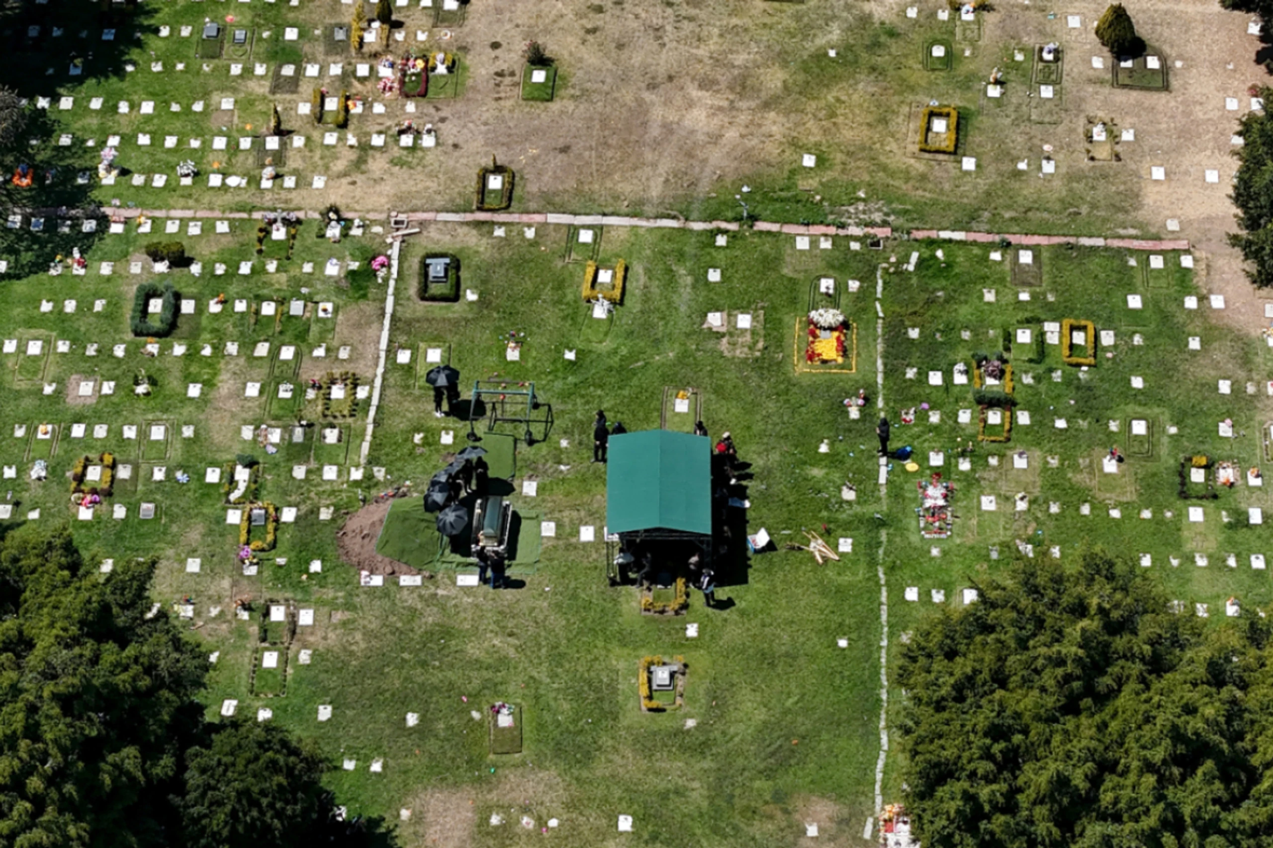 Große Sicherheitsvorkehrungen bei dem Begräbnis von "El Mencho"