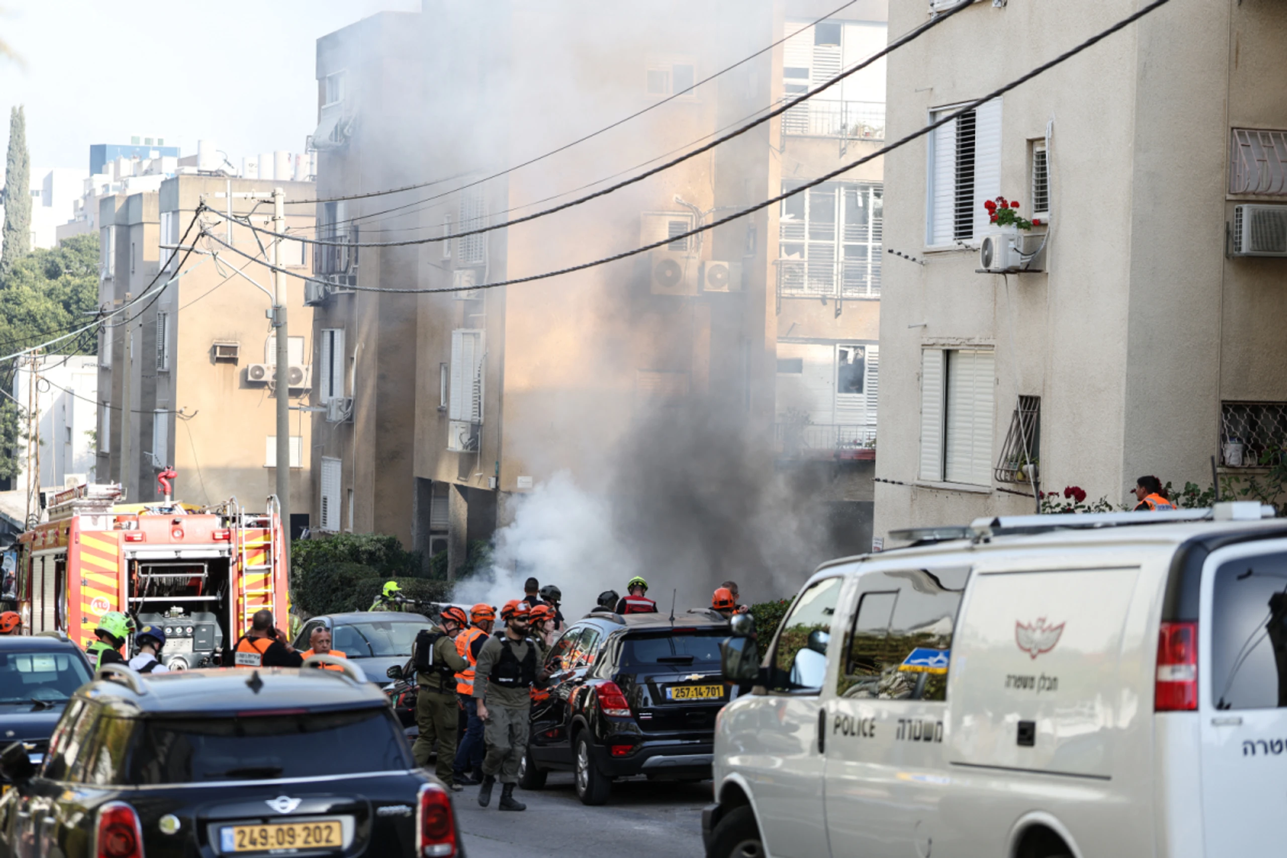Raketeneinschläge in Tel Aviv