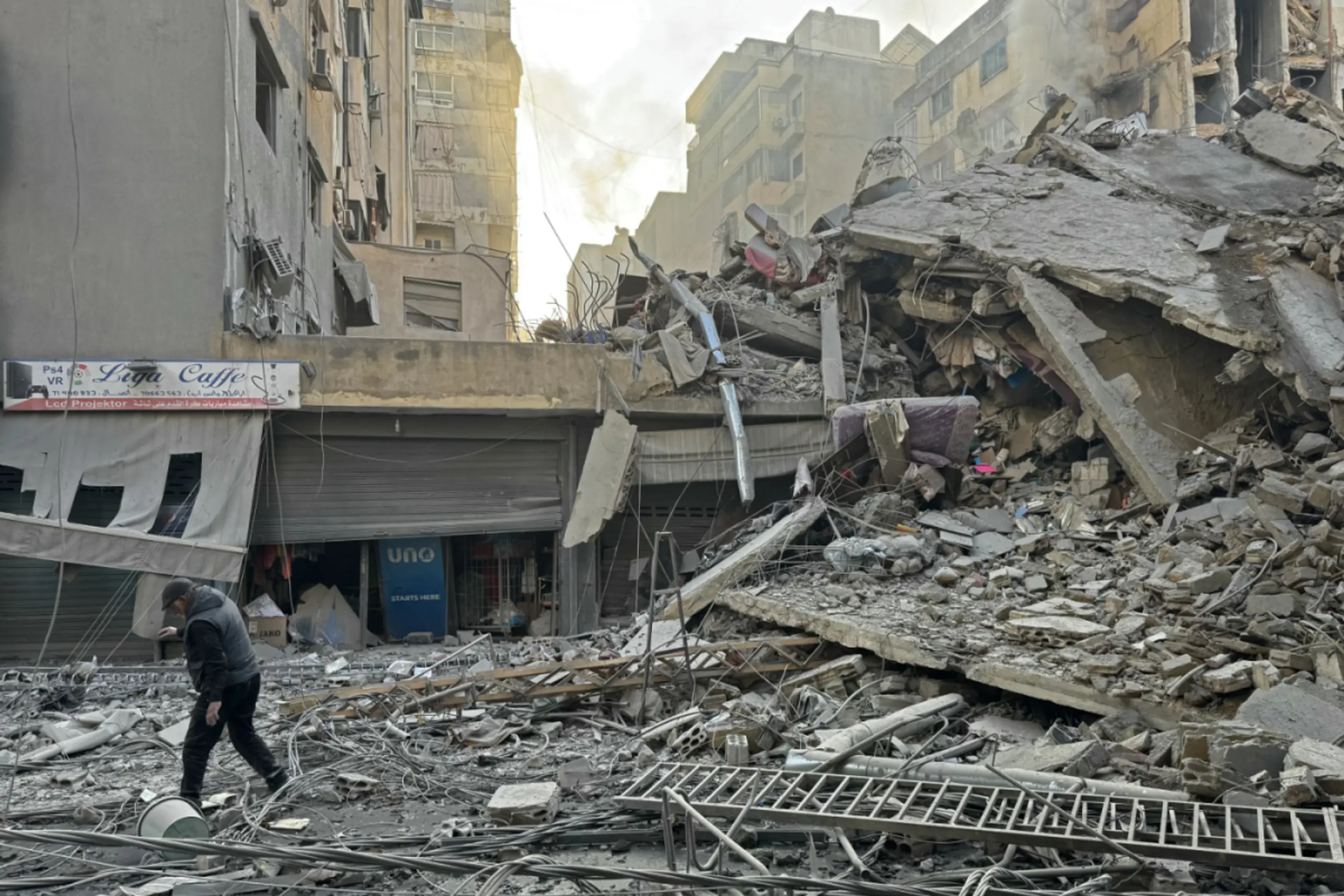 Kriegsschäden nach israeliche Angriffen im Libanon