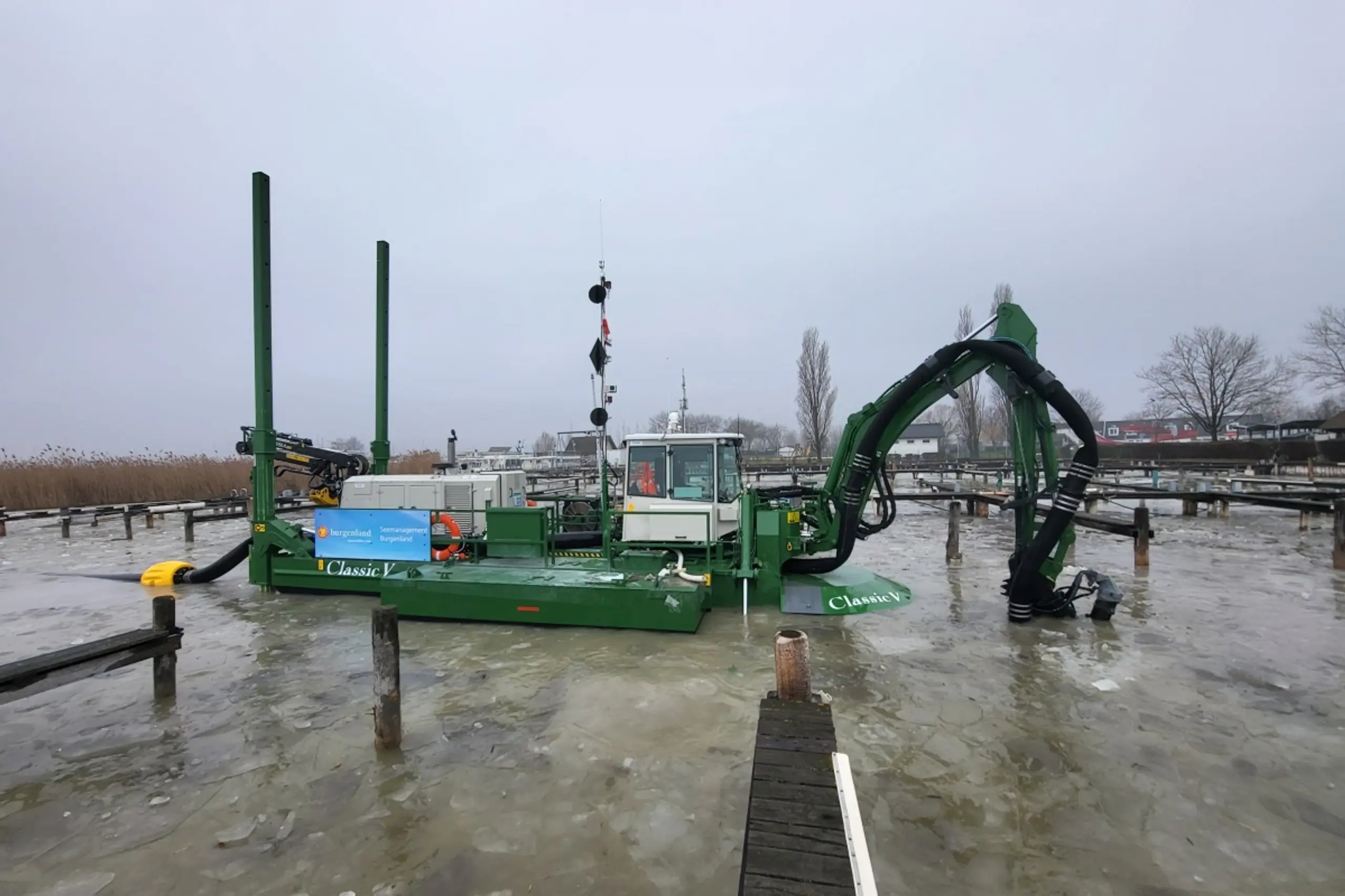 Bagger waren auch heuer wieder am See im Einsatz