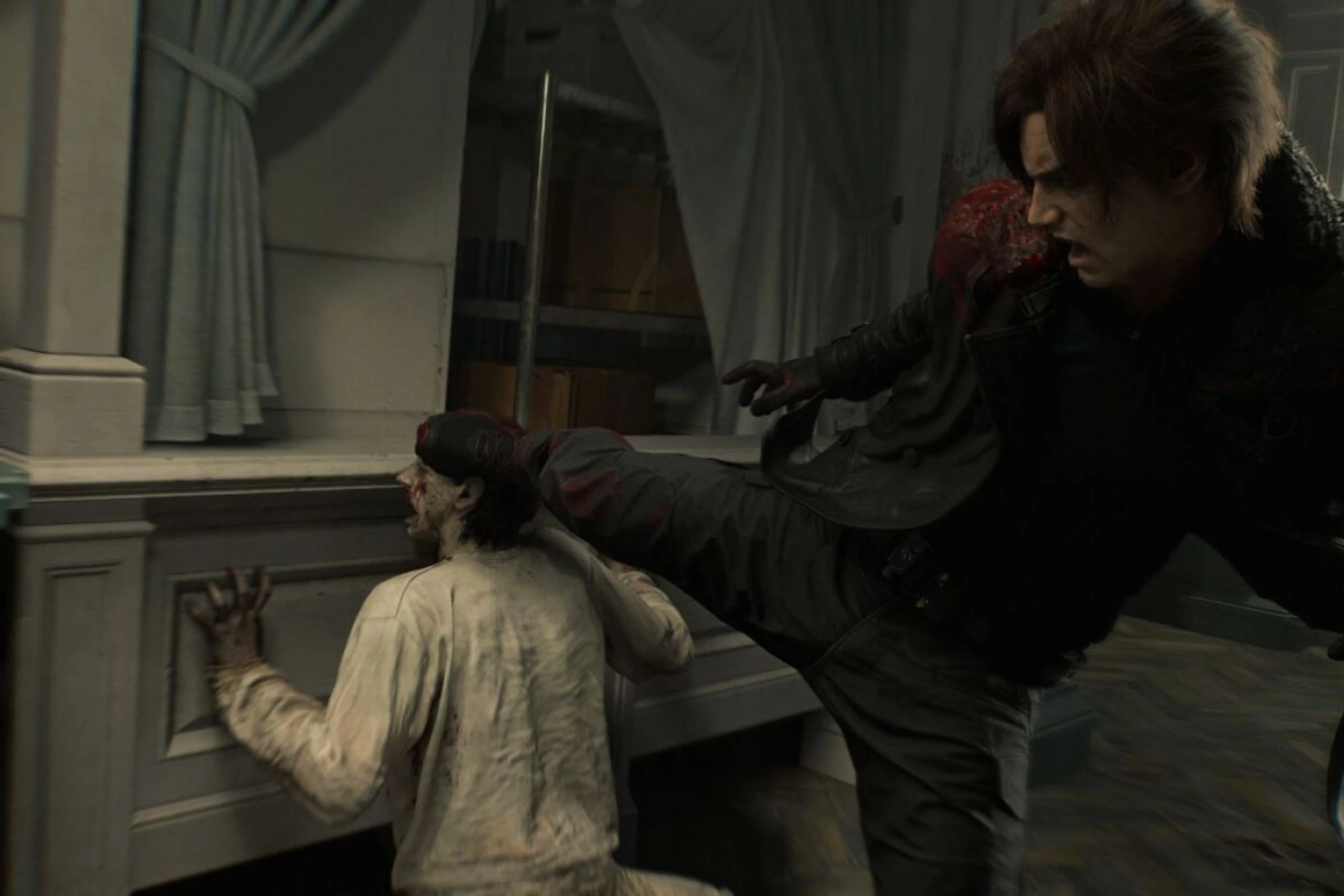 Leon S. Kennedy räumt auf - notfalls auch mit Faust und Fuß