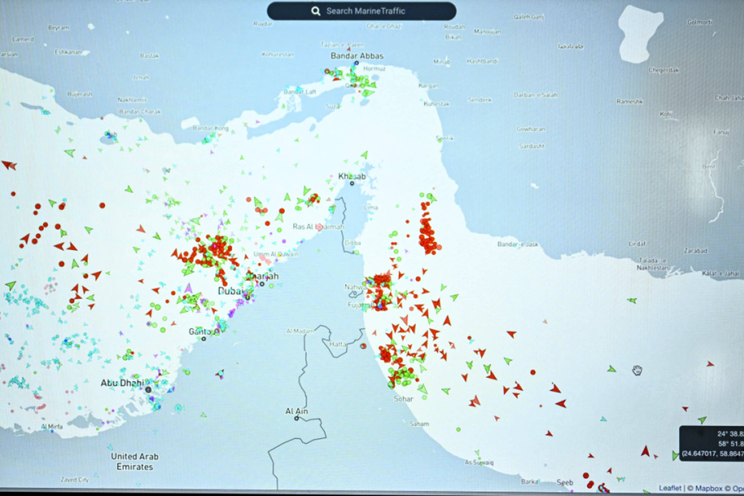 Schiffsverkehr in der Straße von Hormuz