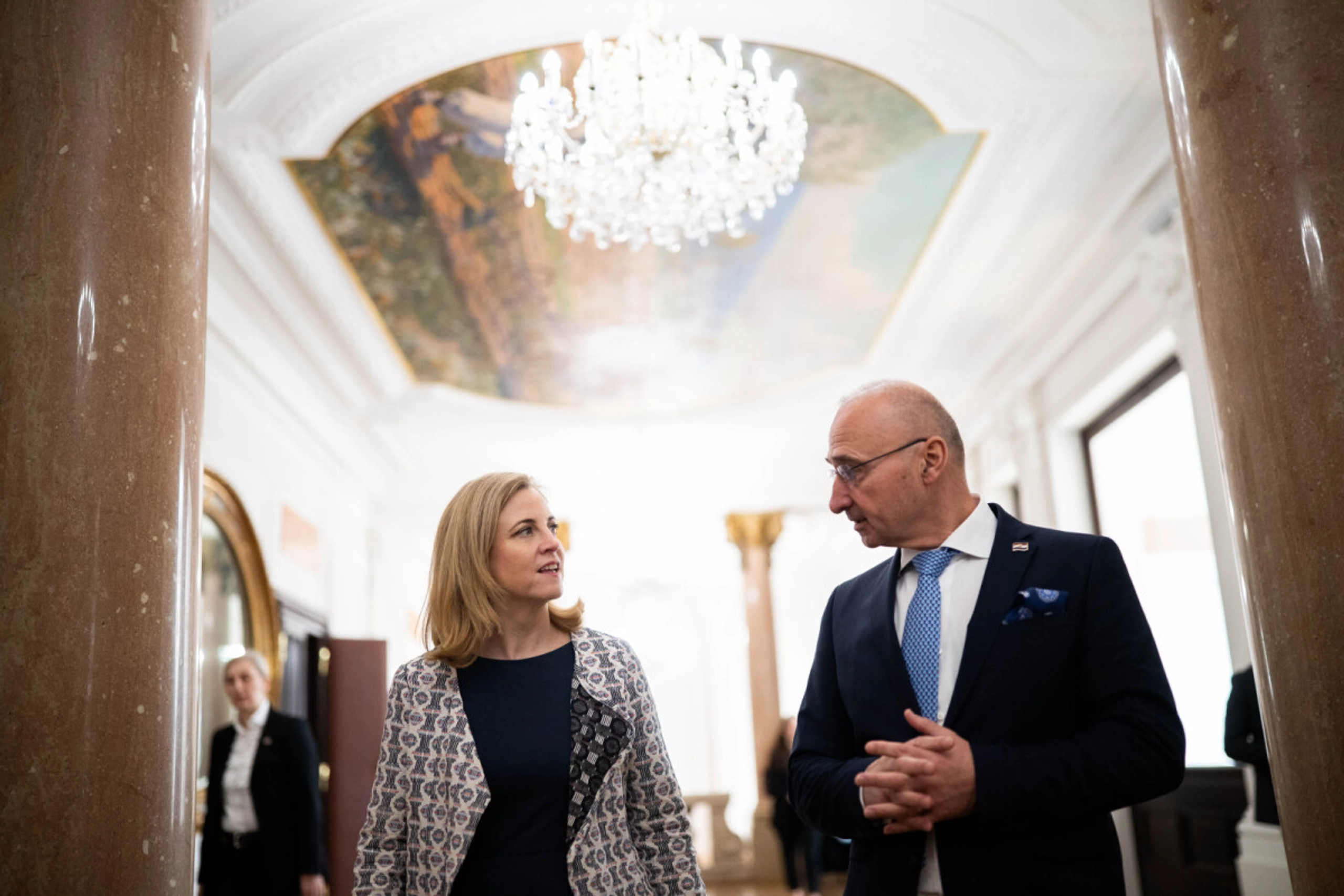 Außenministerin Meinl-Reisnger und ihr kroatischer Amtskollege