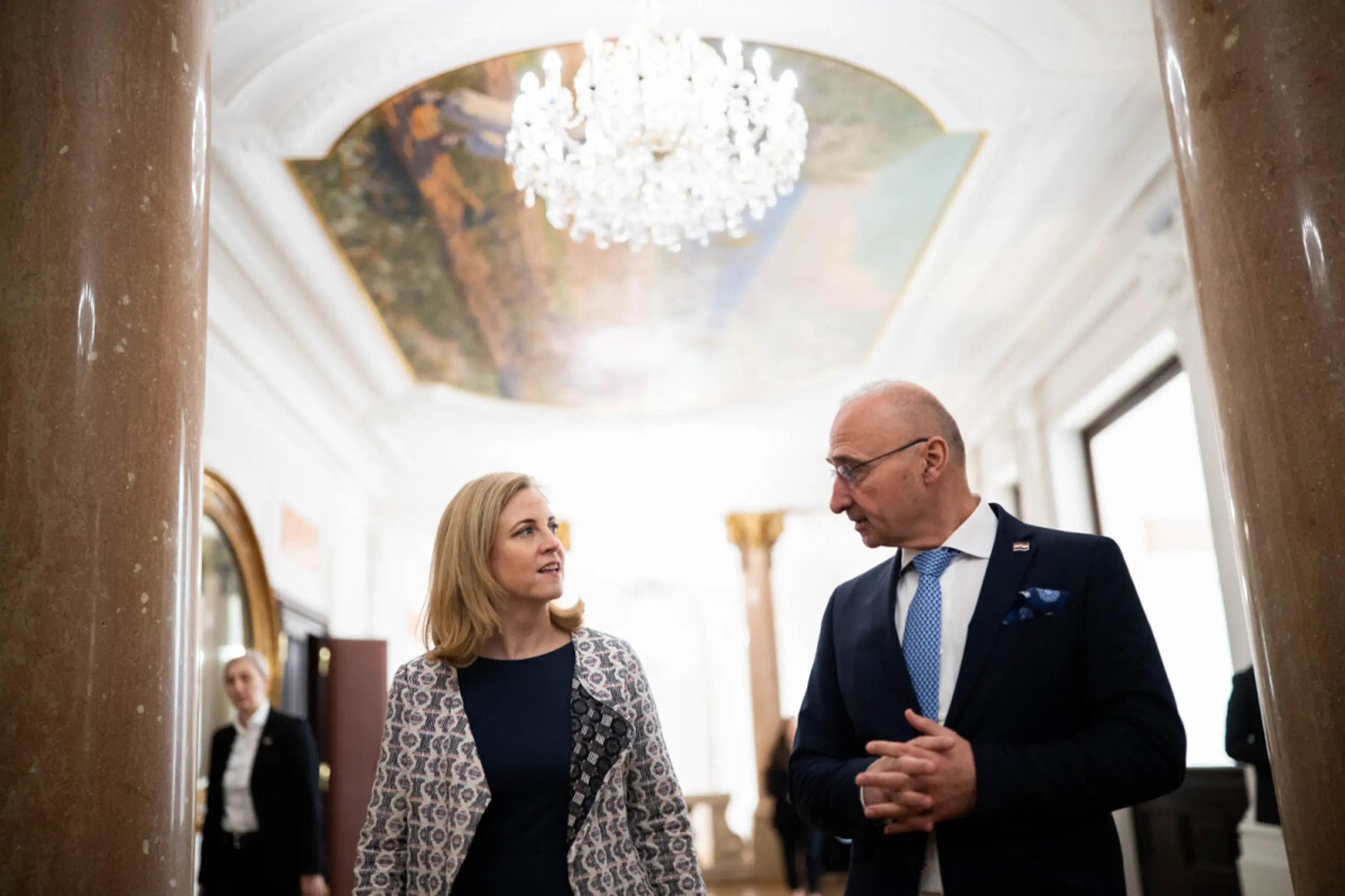 Außenministerin Meinl-Reisnger und ihr kroatischer Amtskollege