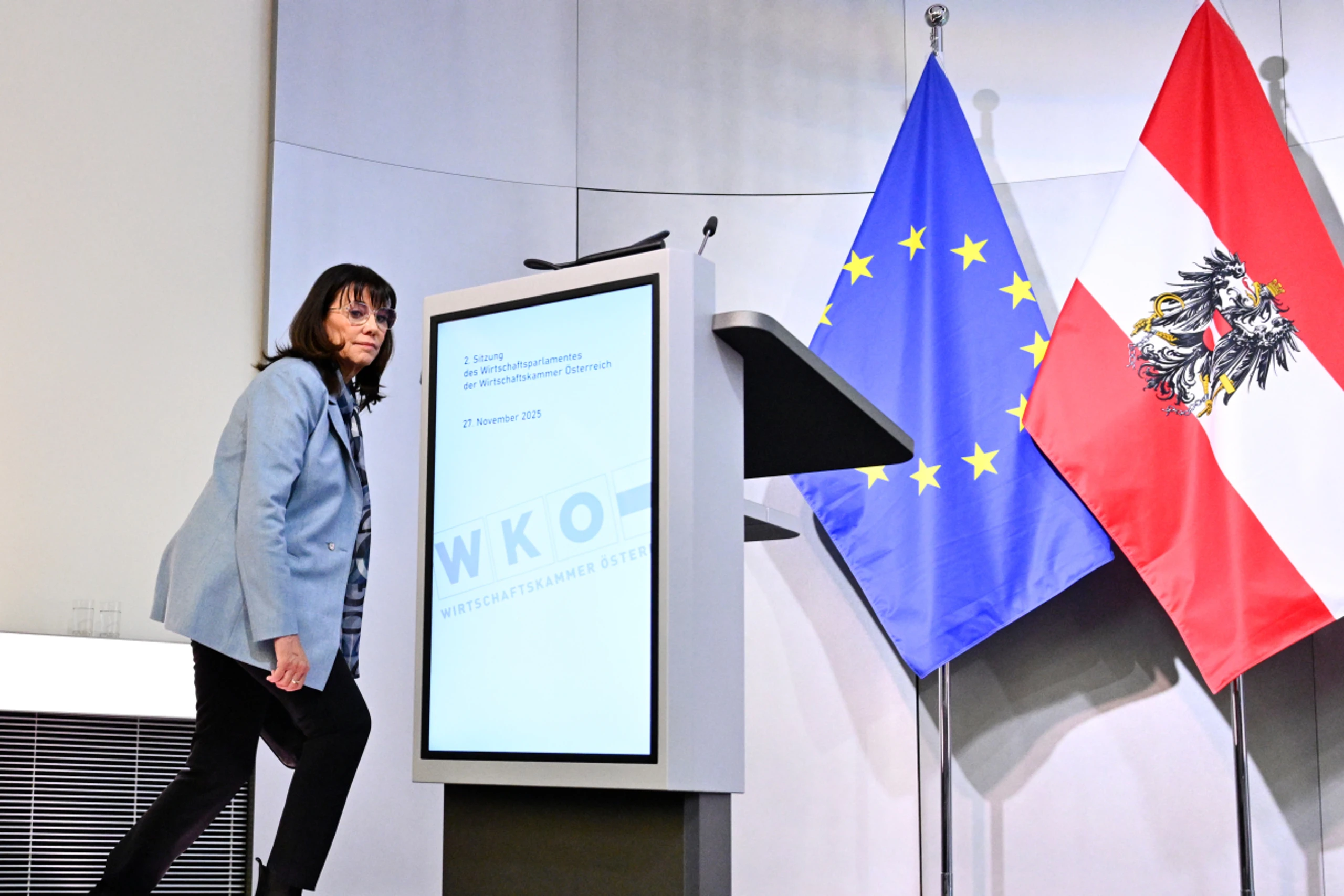 Schultz will Wirtschaftsbund-Bühne bald gewählt betreten, hier WKÖ