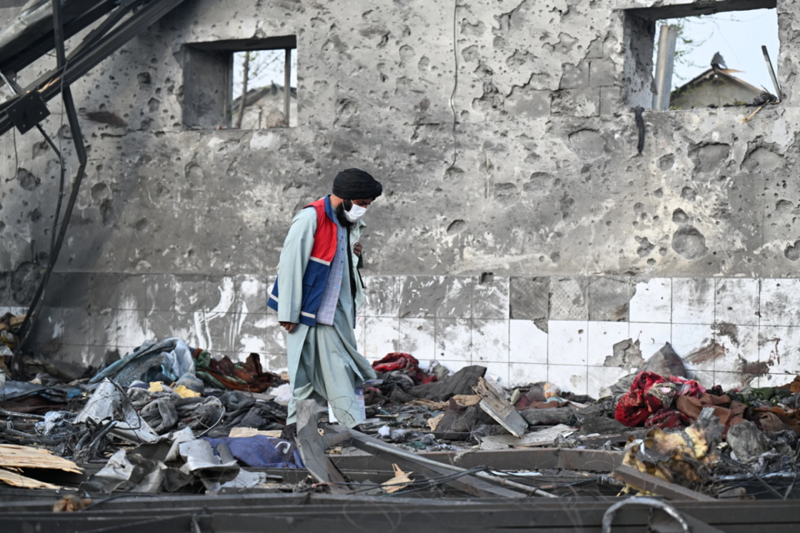 Ein Bild der Verwüstung in Kabul nach pakistanischem Angriff