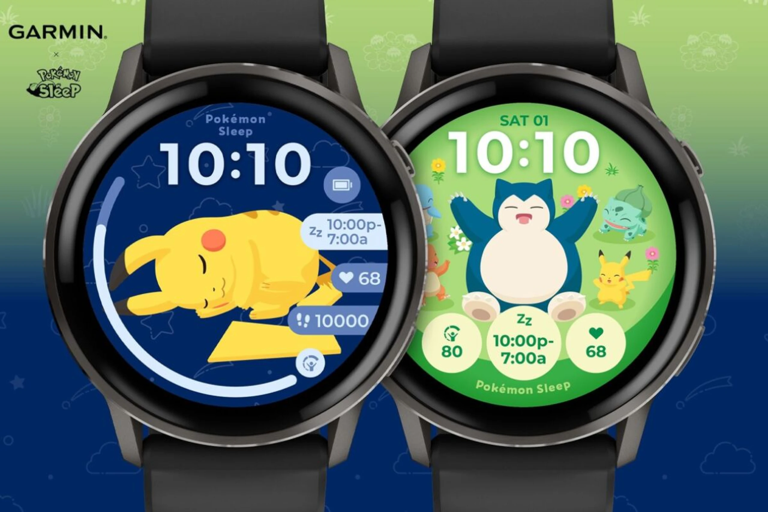 Schlafdaten und Pokémon-Watchfaces machen Garmin-Smartwatches bunter