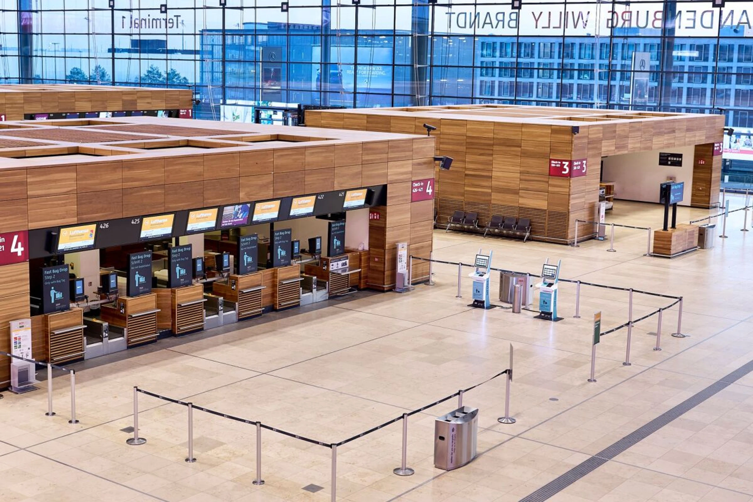 Am Mittwoch war der Flughafen leer