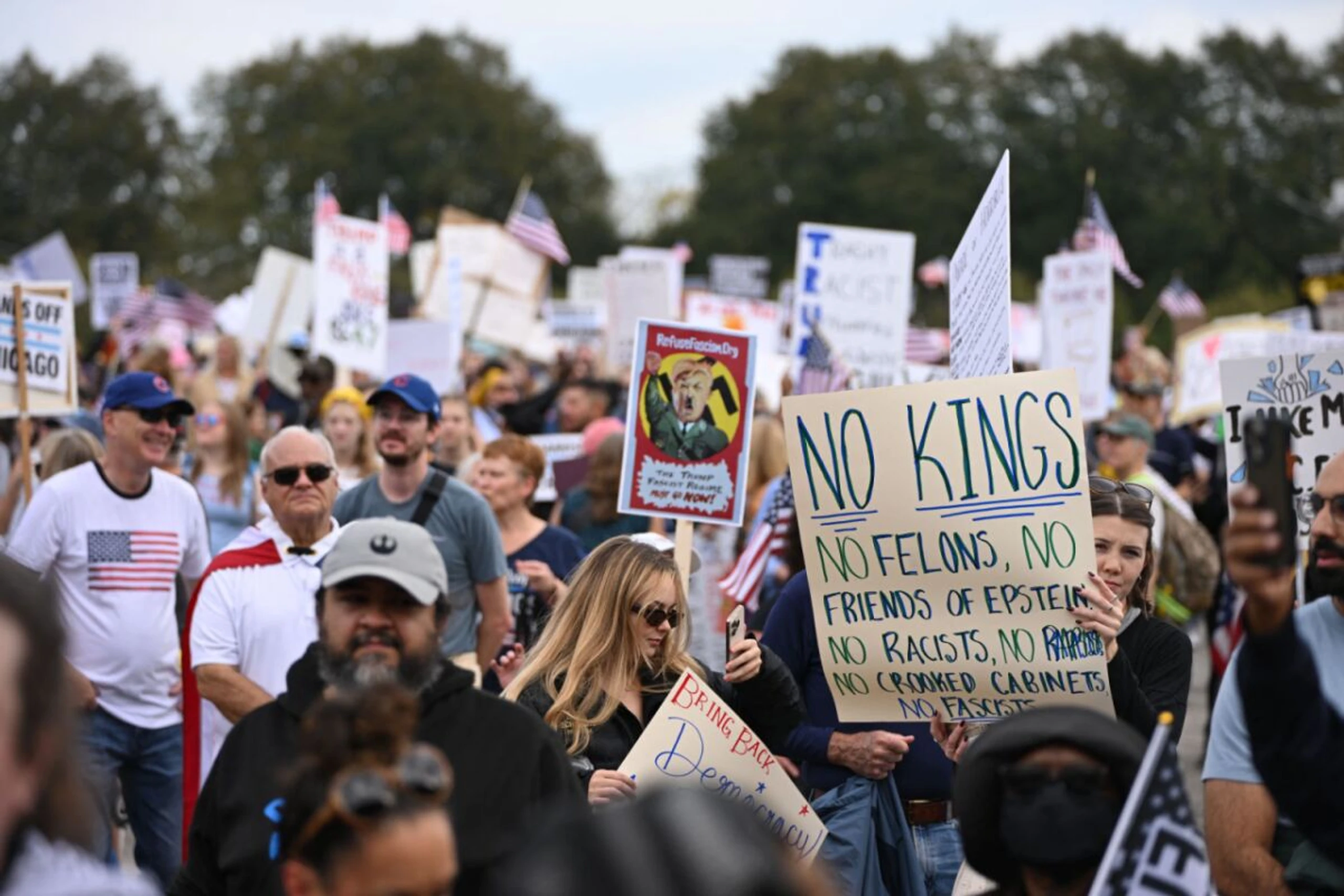 "No Kings": Millionen Amerikaner demonstrierten im vergangenen Oktober