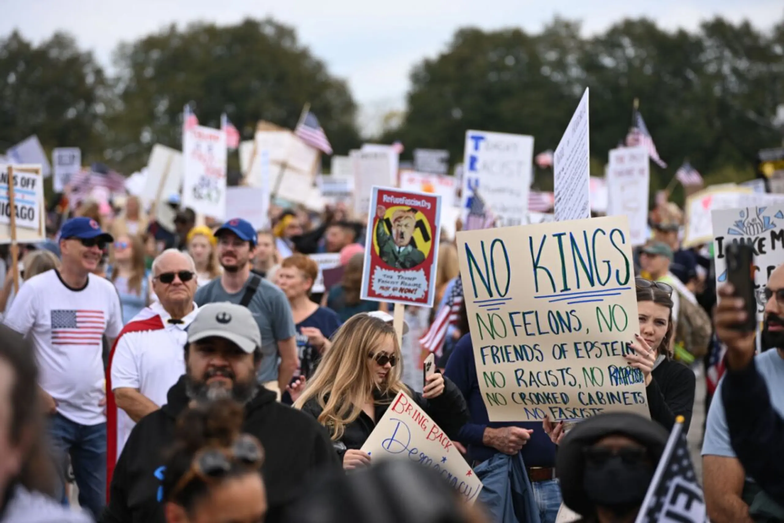 "No Kings": Millionen Amerikaner demonstrierten im vergangenen Oktober