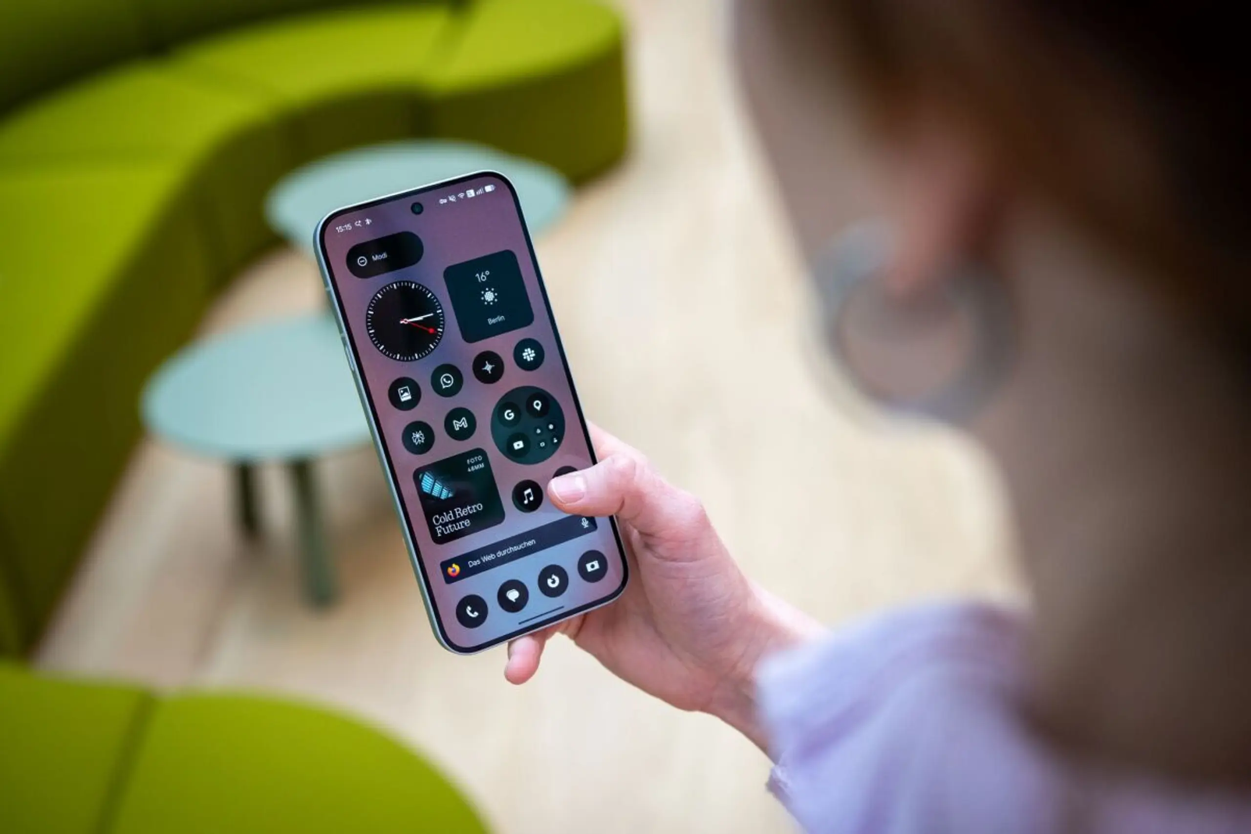 Das Betriebssystem Nothing OS ist optisch angenehm reduziert