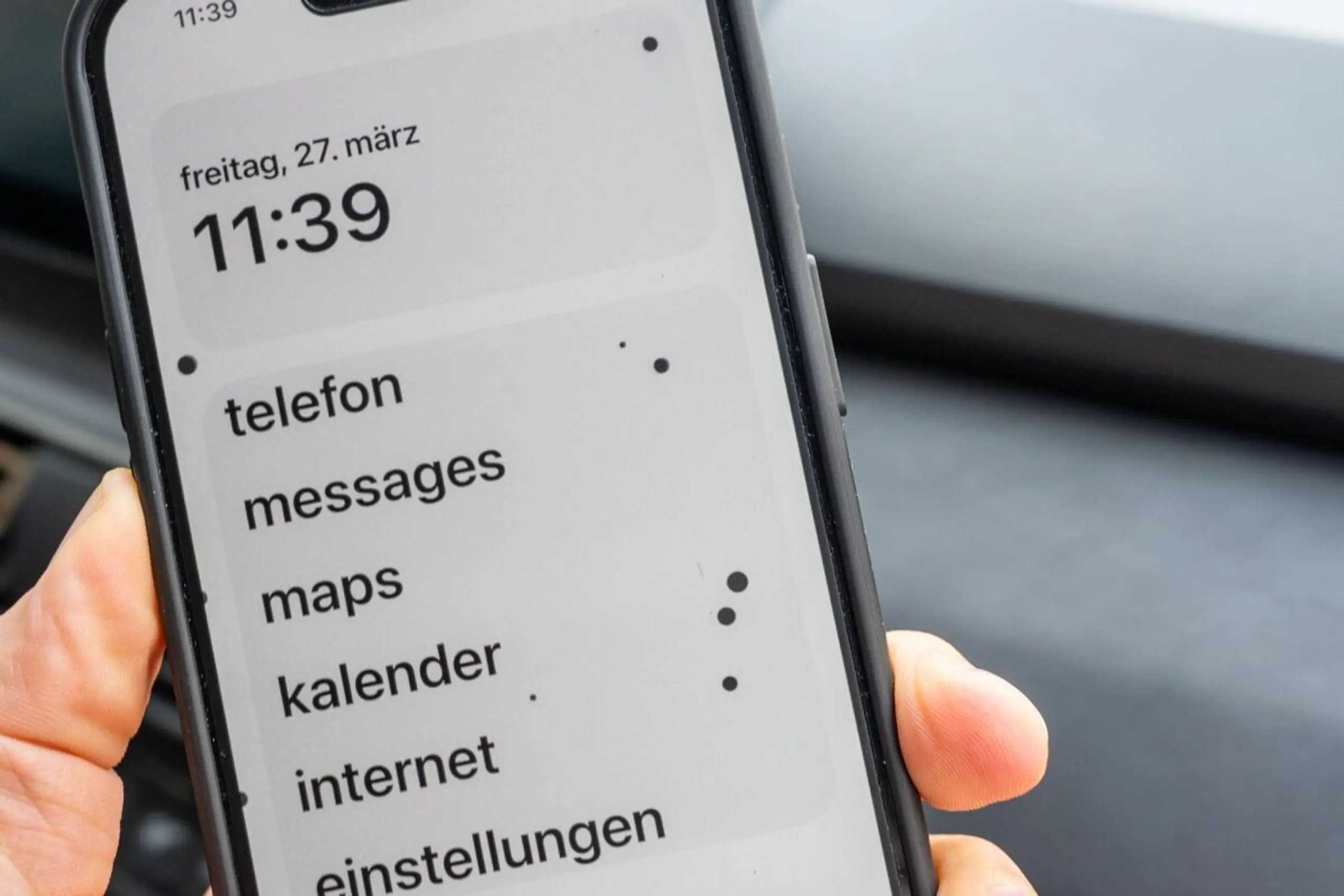 So sehen sie aus, die Vehicle Motion Cues