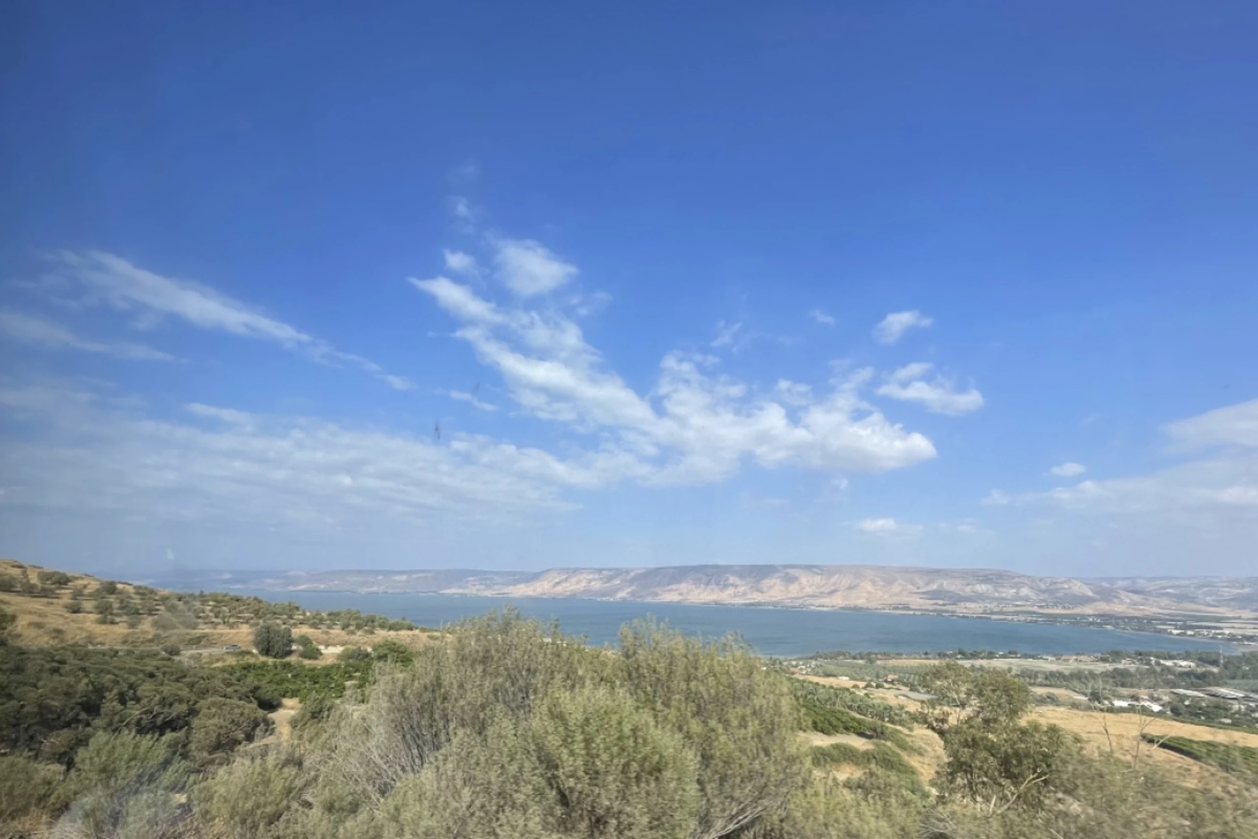 Blick auf den See Genezareth