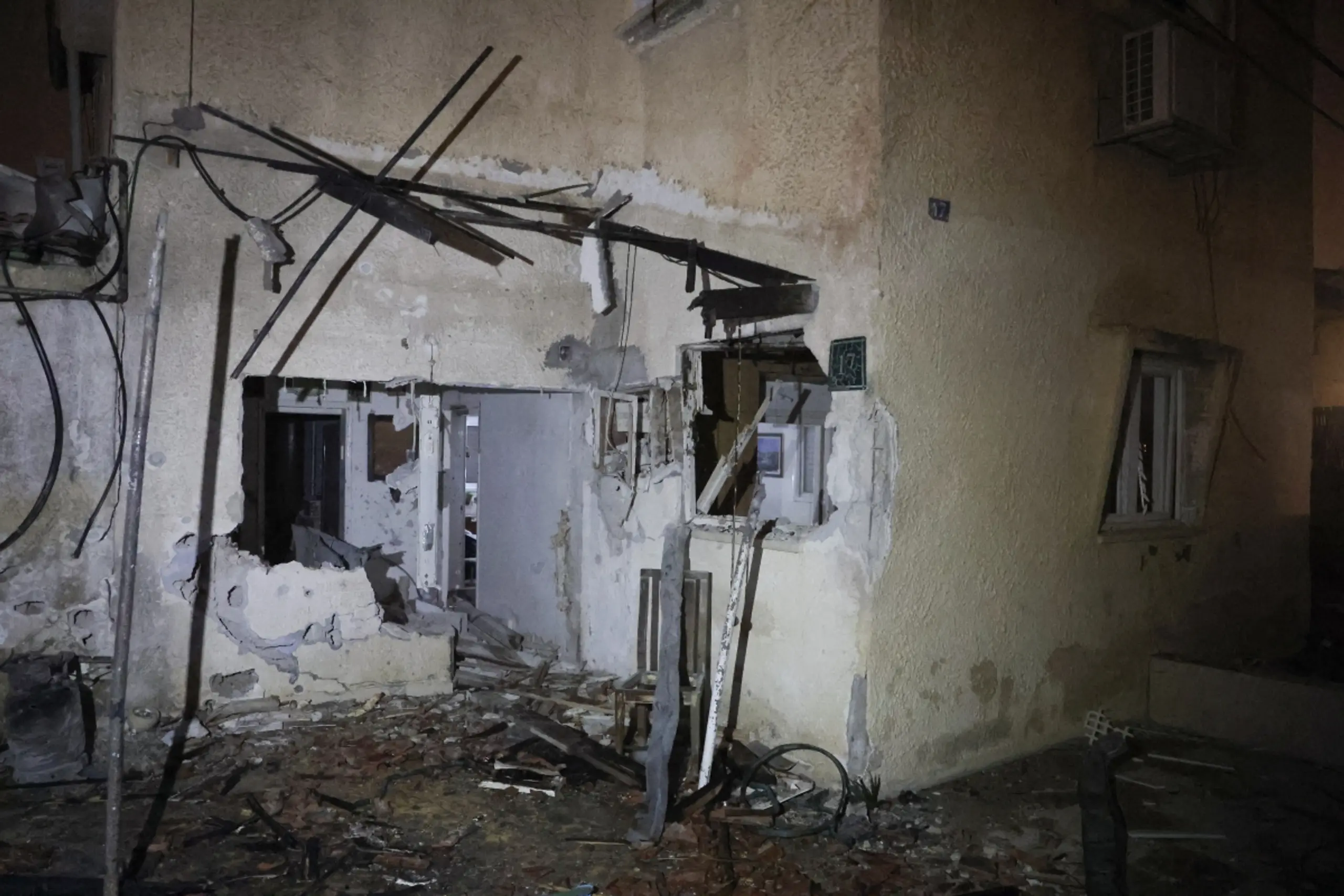 Zerstörte Häuser in Israel