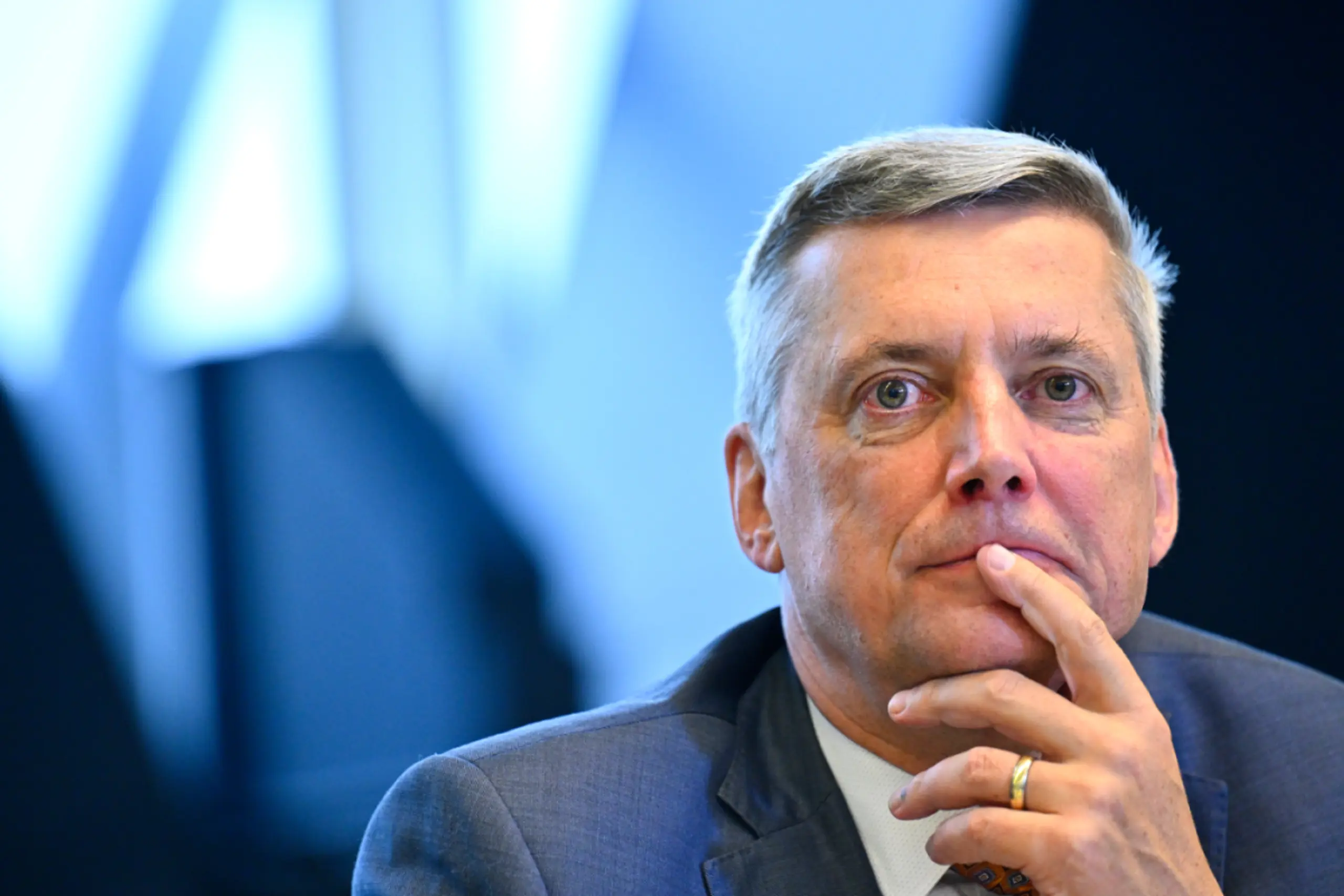 Kreutner bei einer Pressekonferenz im Vorjahr