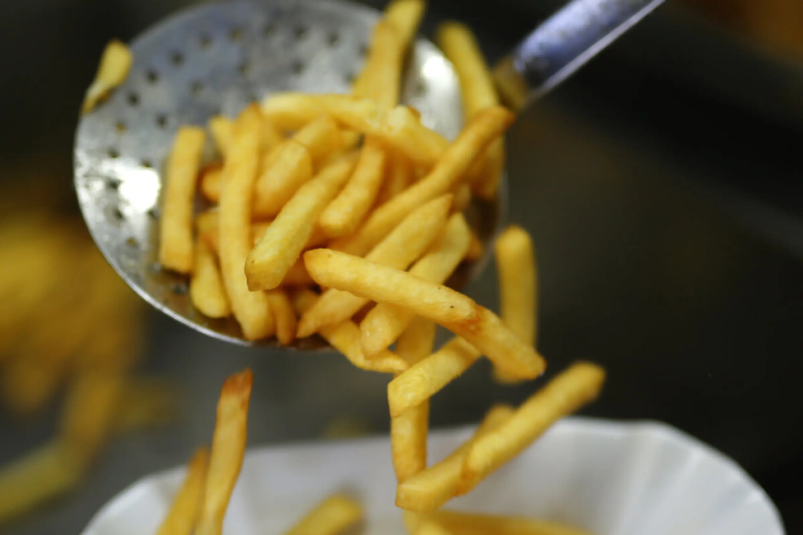 Pommes kann man auch schonend frittieren