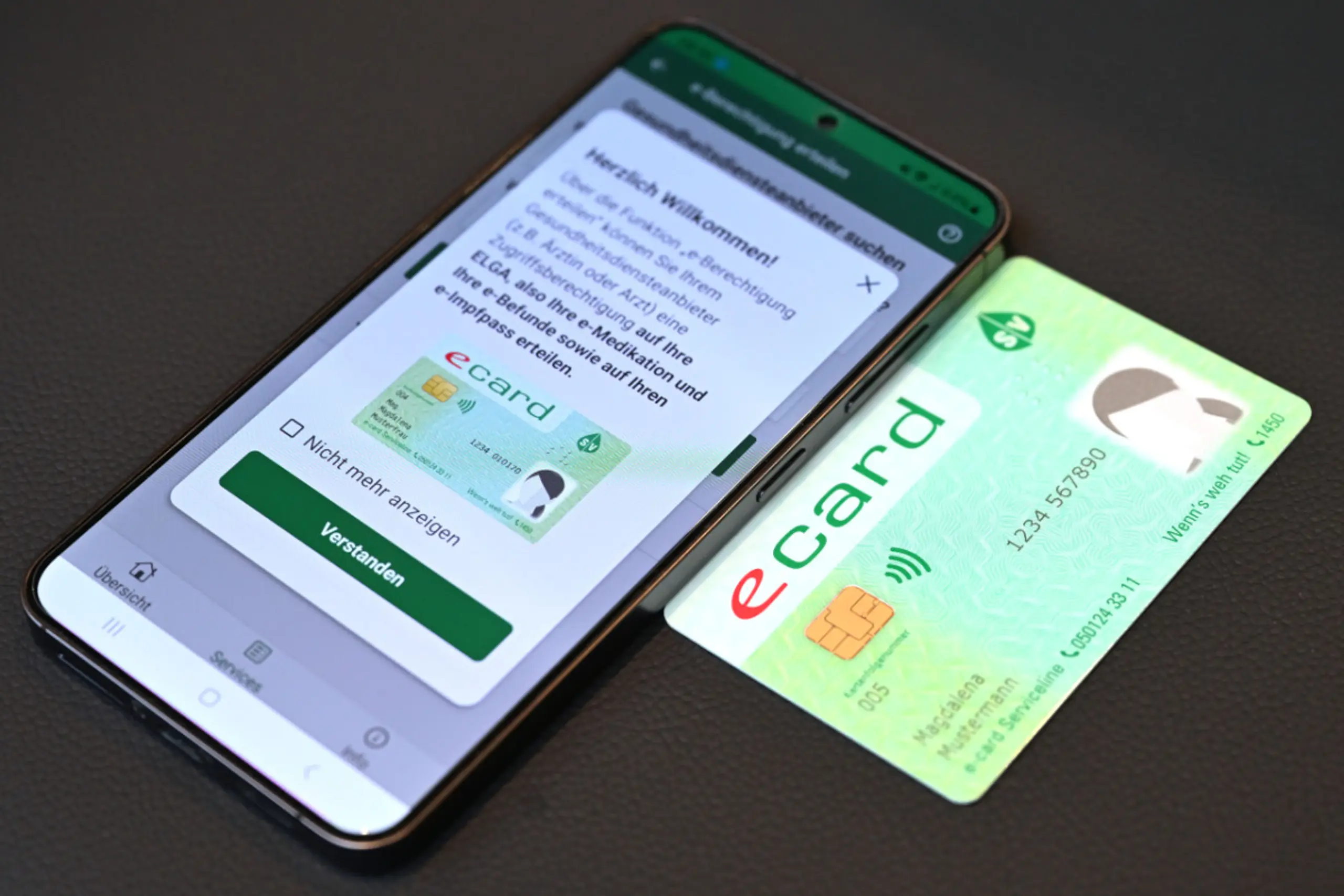 Die E-Card kommt ins Handy