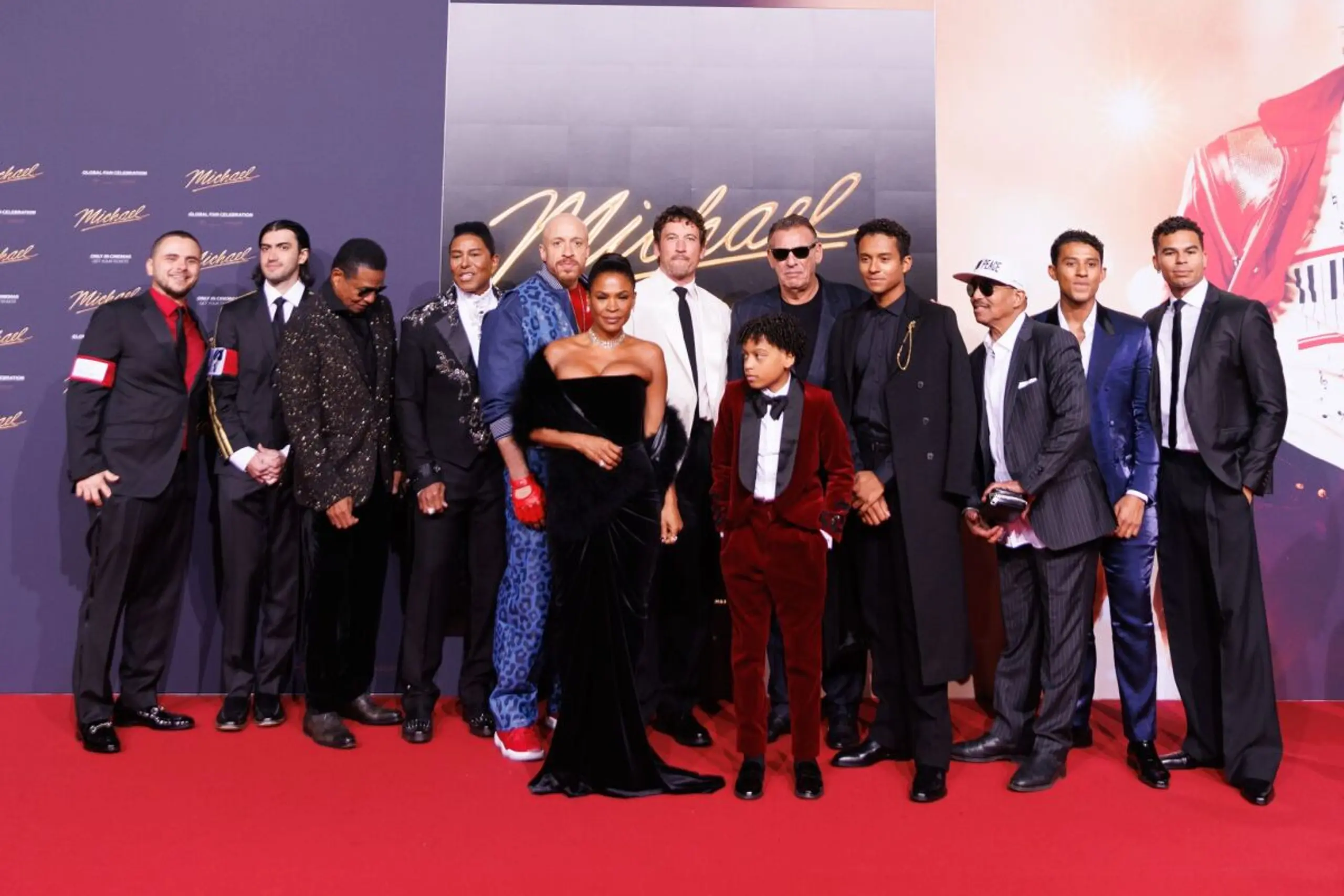 Mitglieder der Jackson-Familie bei "Michael"-Premiere