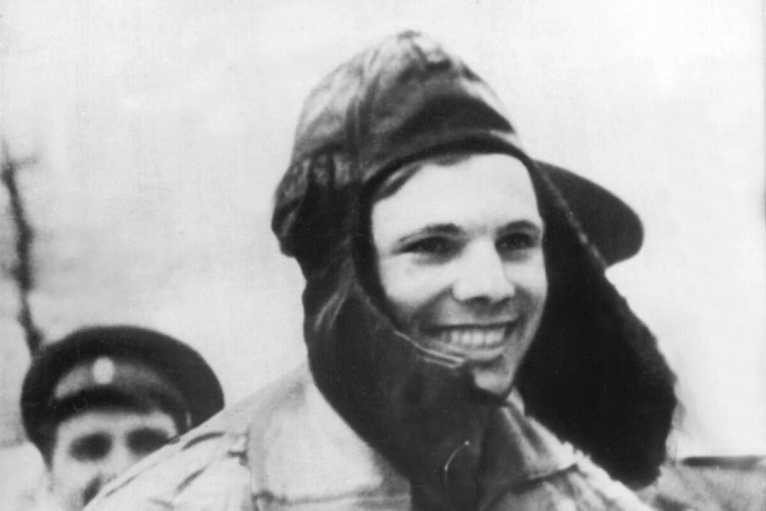 Sowjetischer Kosmonaut Juri Gagarin kurz nach dem ersten bemannten Weltraumflug