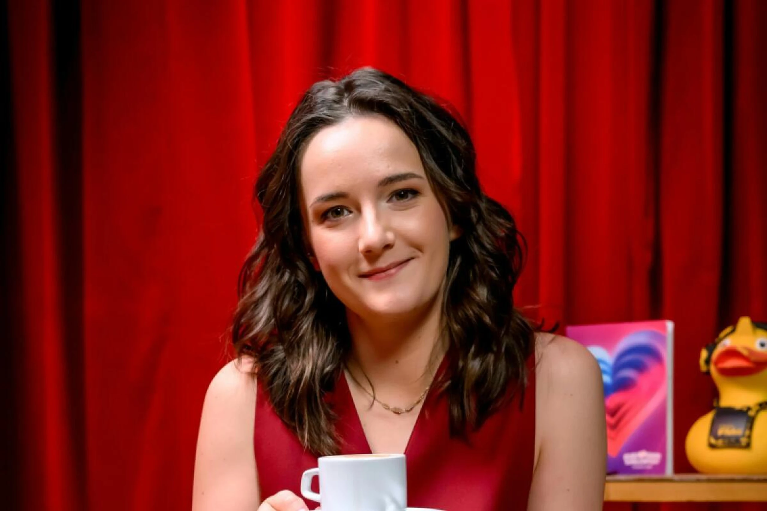 Emily Busvine hat den Kaffee schon parat