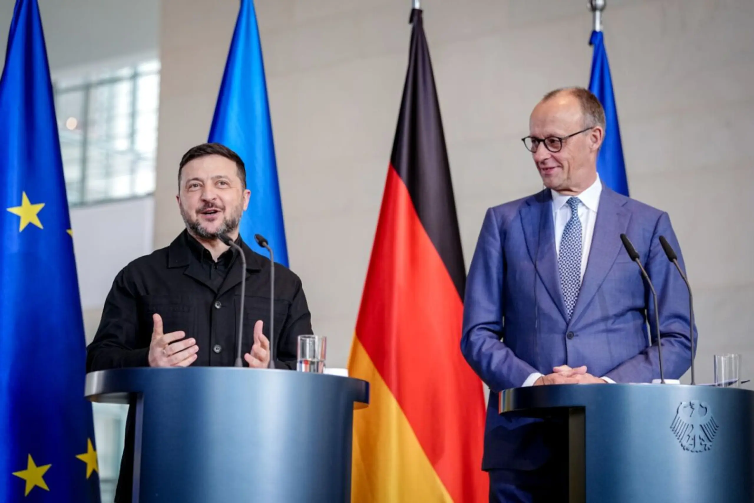 Selenskyj und Merz wollen Kooperation intensivieren