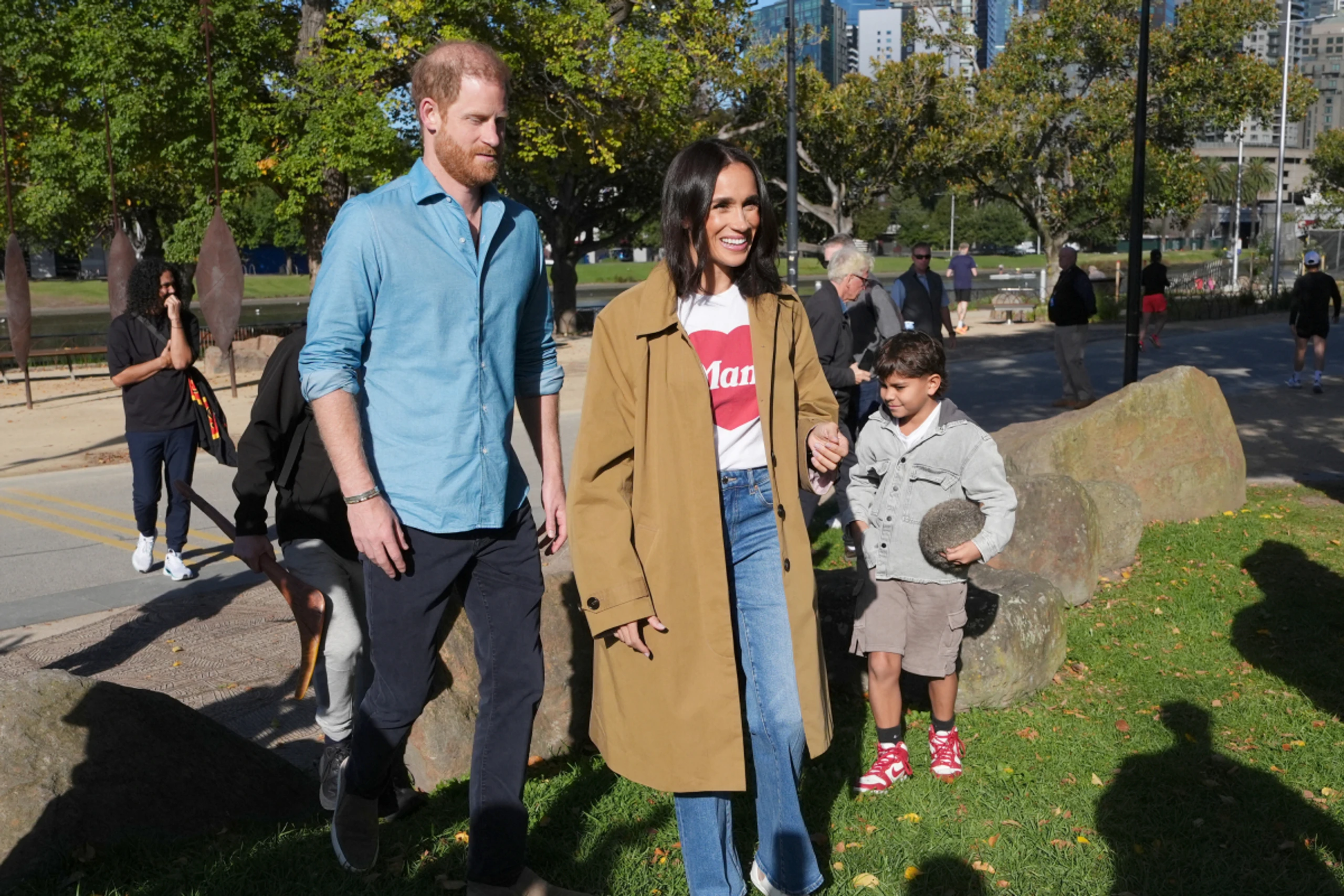 Auftritt mit wenigen Gefolgschaft für Harry und Meghan in Australien